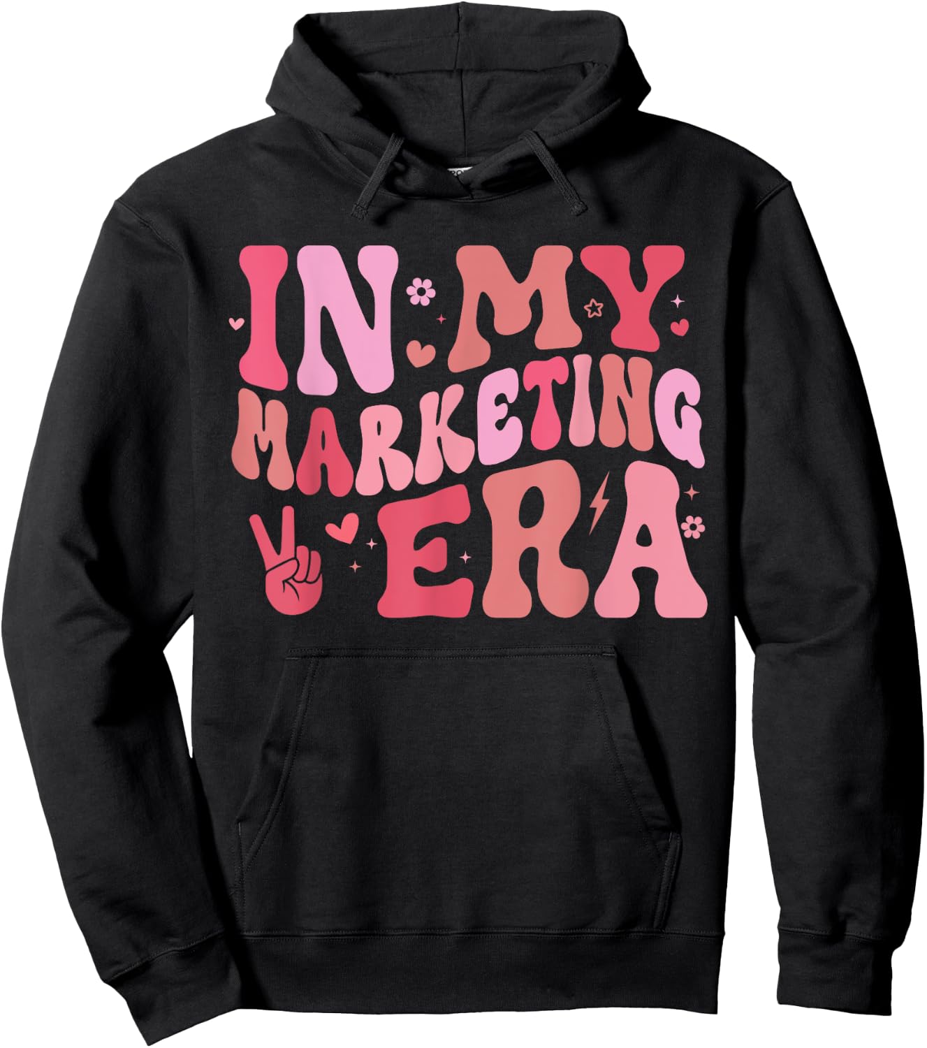 In My Marketing Era Funny Marketing Teacher Marketing Squad Hoodie - Hoodie | Black