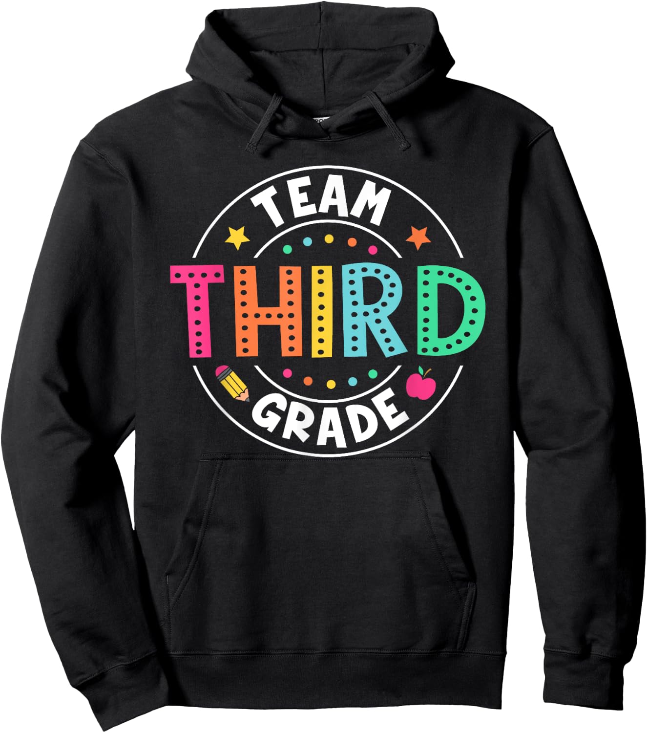 Team Third Grade Teacher Kids Back To School 3rd Grade Squad Hoodie - Hoodie | Black