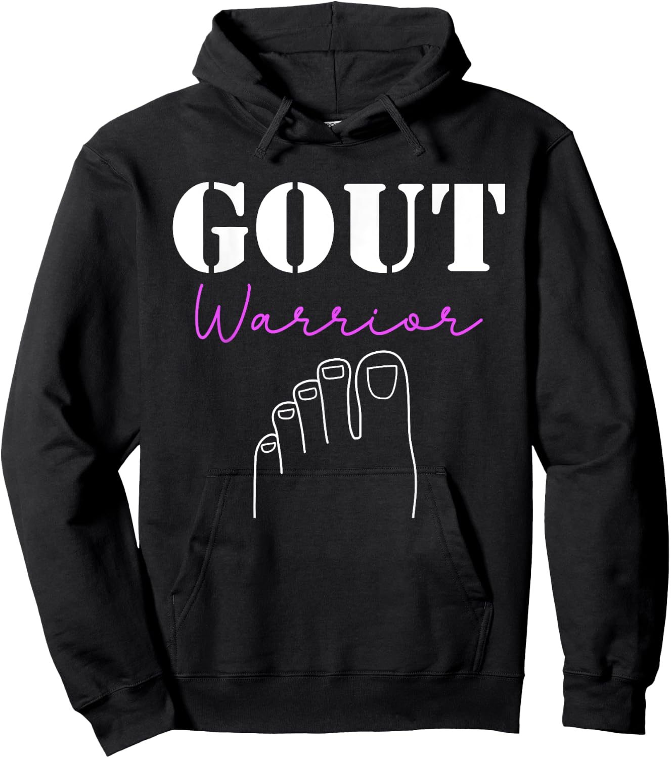 Gout Warrior Podagra Gout Awareness Arthritis Hoodie - Hoodie | Black