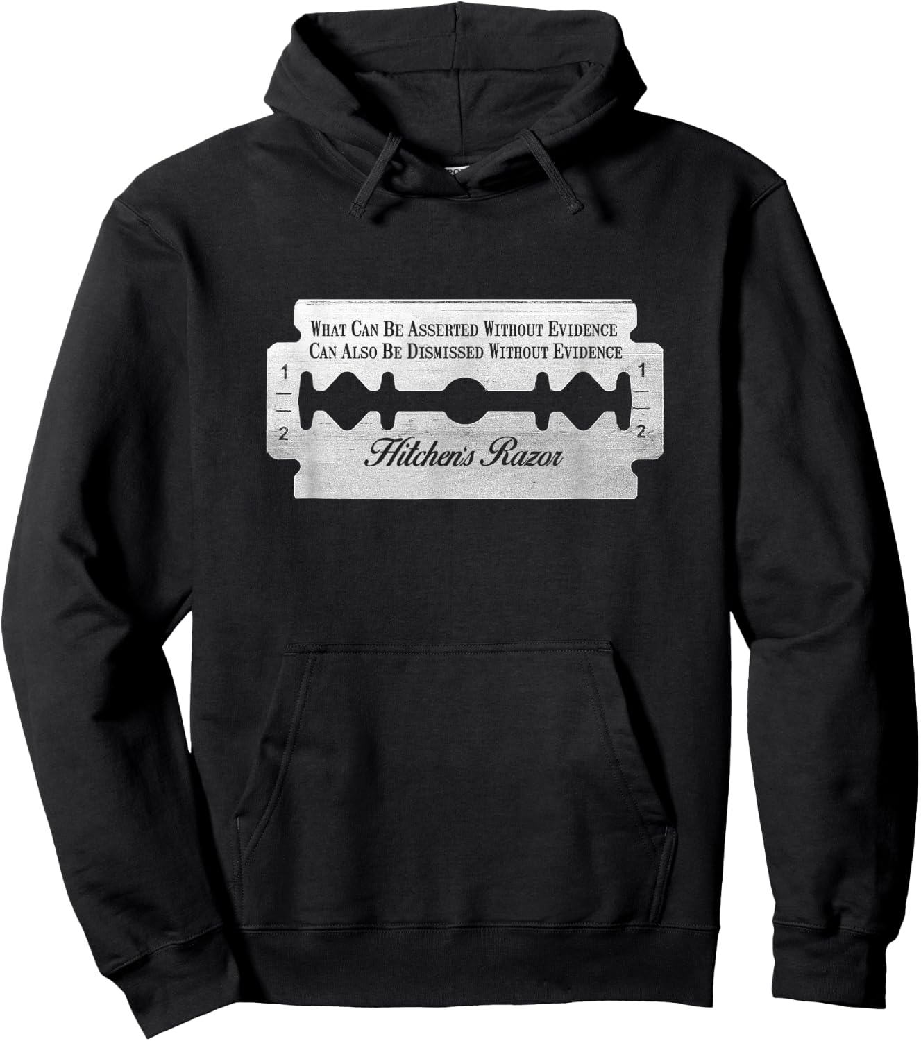 RationalWear Hitchens' Razor Blade , Small, Black Hoodie - Hoodie | Black