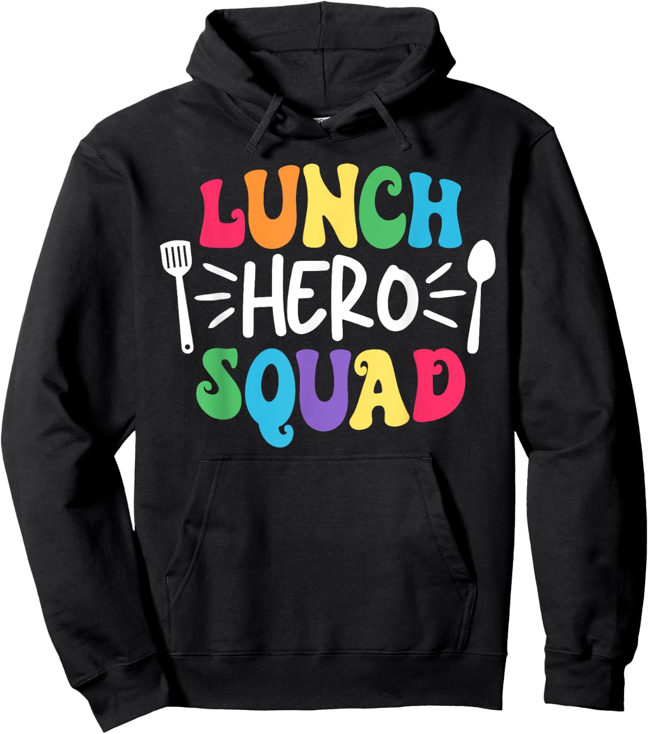 Lunch Hero Squad Funny Lady Cafeteria Squad Workers Hoodie - Hoodie | Black