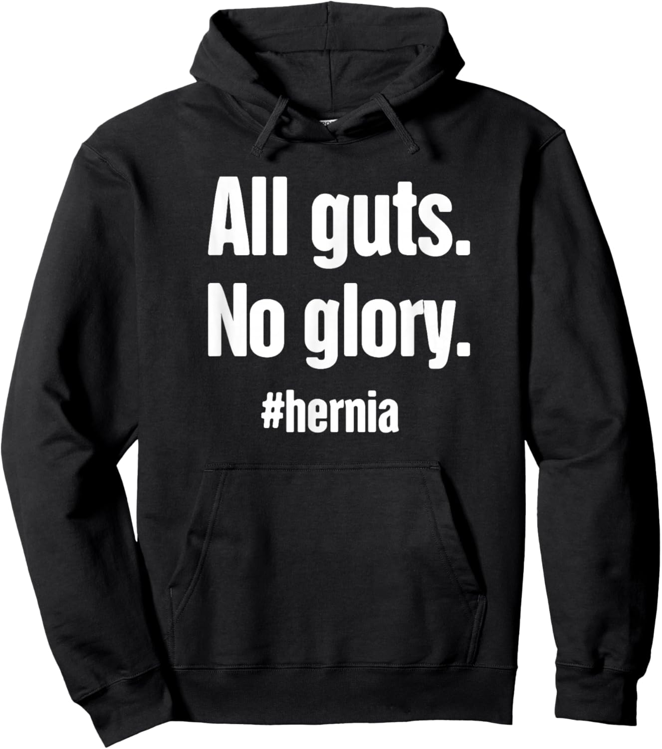Guts | Funny Hernia Surgery Present - Hernia Hoodie - Hoodie | Black