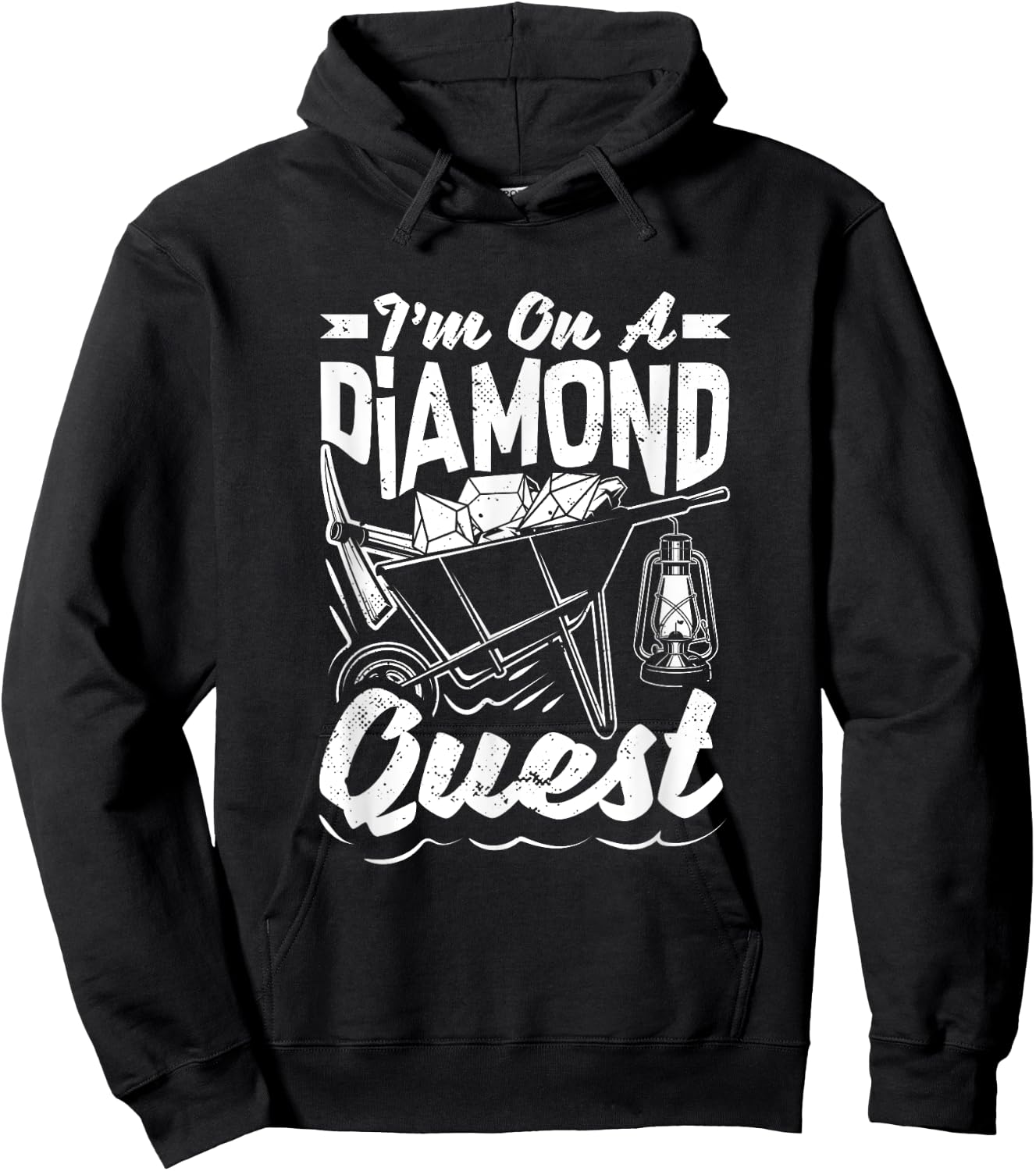 Diamond Mining Diamond Quest Proud Diamond Prospector Hoodie - Hoodie | Black