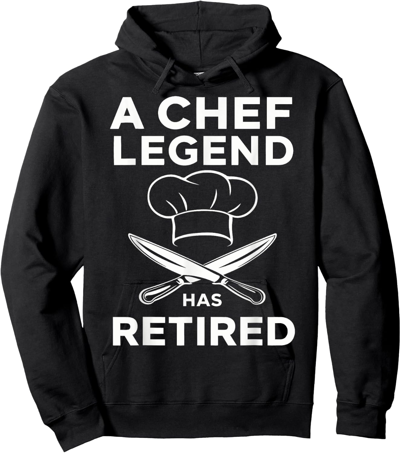 A Chef Legend Has Retired Funny Chef Retirement Kitchen Hoodie - Hoodie | Black