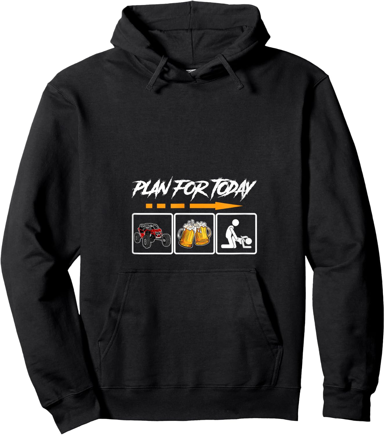 SXS UTV Plan For Today Hoodie - Hoodie | Black