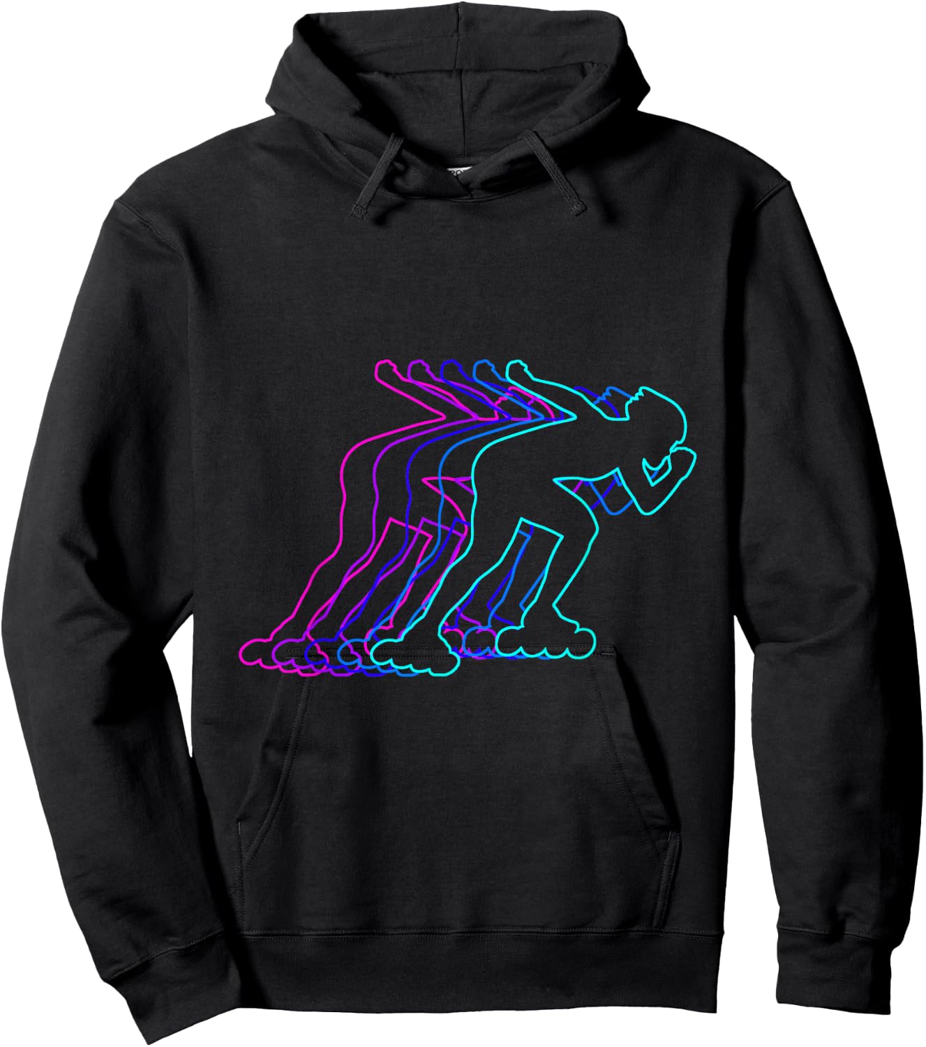 Roller Skating Roller Skater Gift Clothes For Boys Youth Men Hoodie - Hoodie | Black