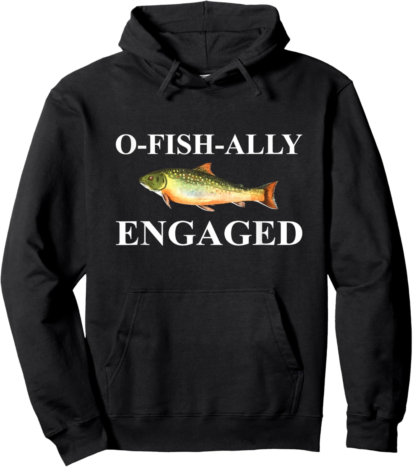 O-Fish-Ally Engaged Fiance Hoodie - Hoodie | Black