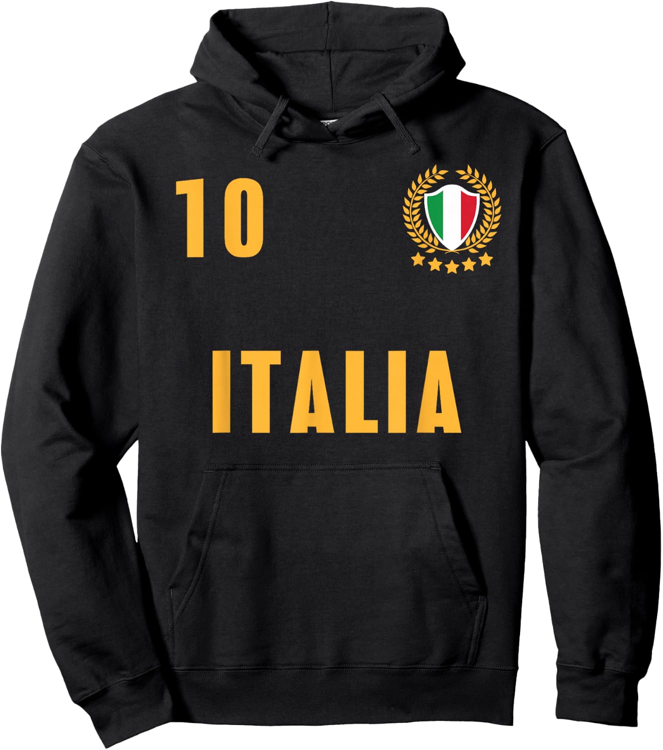 Italy Soccer Jersey 2023 Italia Football Team Hoodie - Hoodie | Black