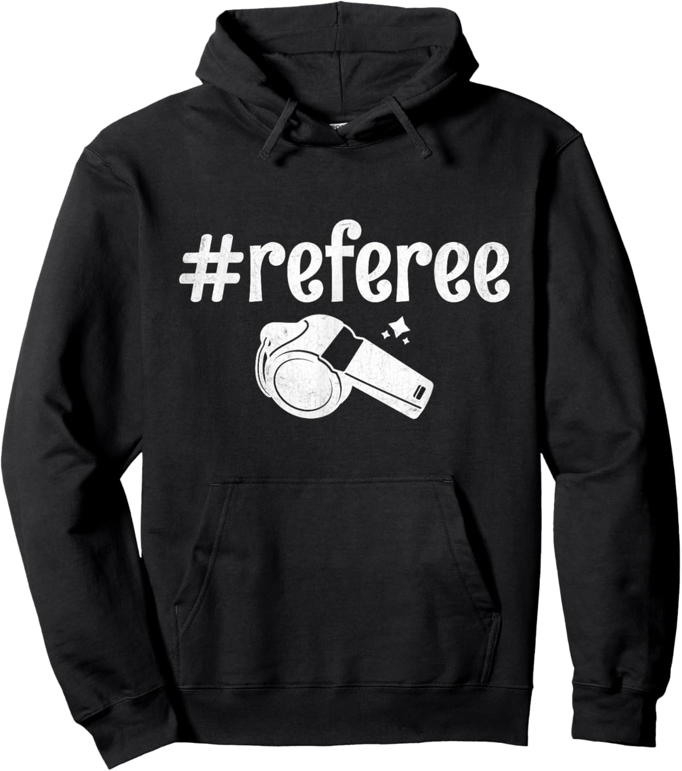 Referee Whistle Referees Game Sports Hoodie - Hoodie | Black