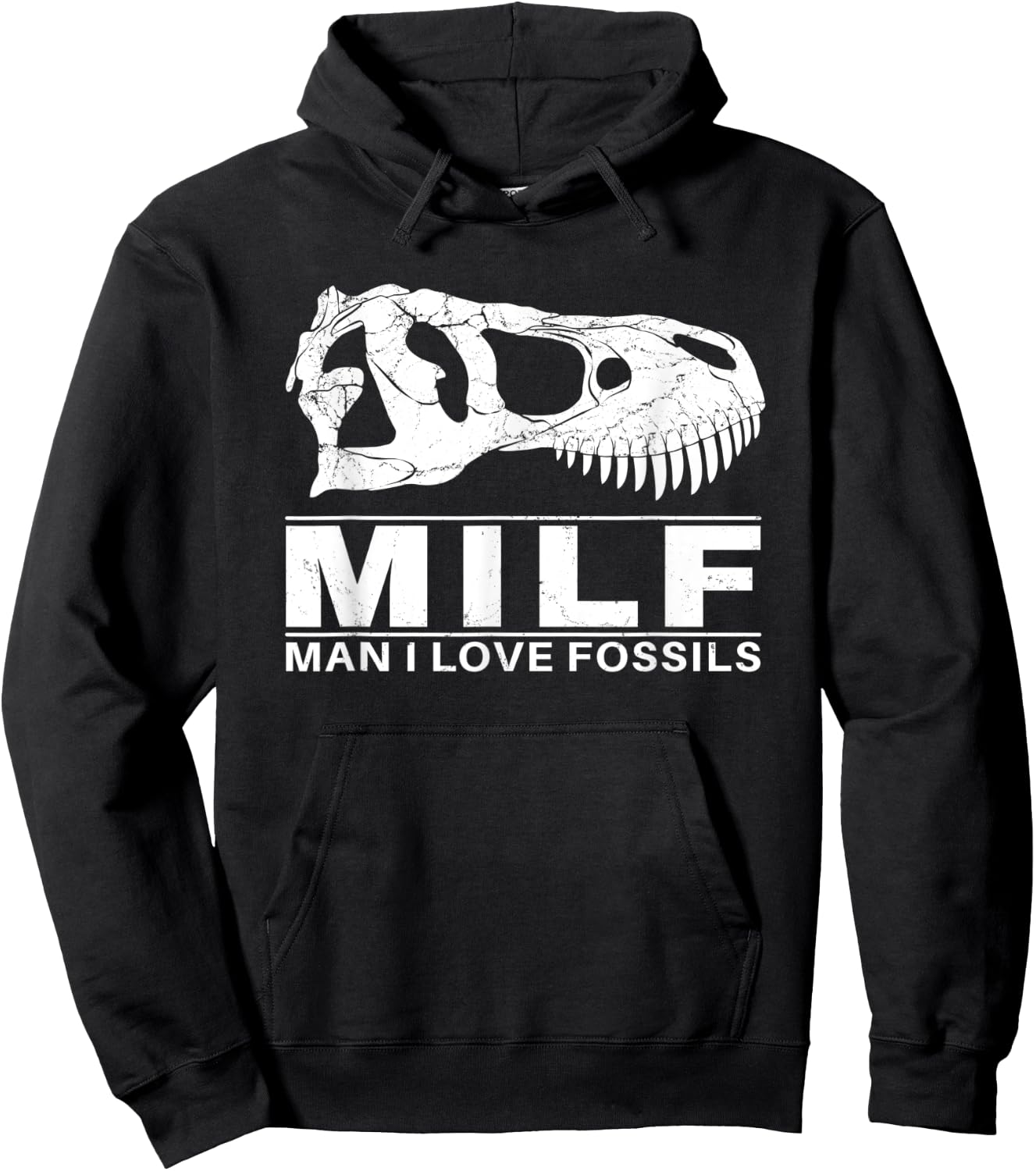 Man I love Fossils Tyrannosaurus Rex Hoodie - Hoodie | Black