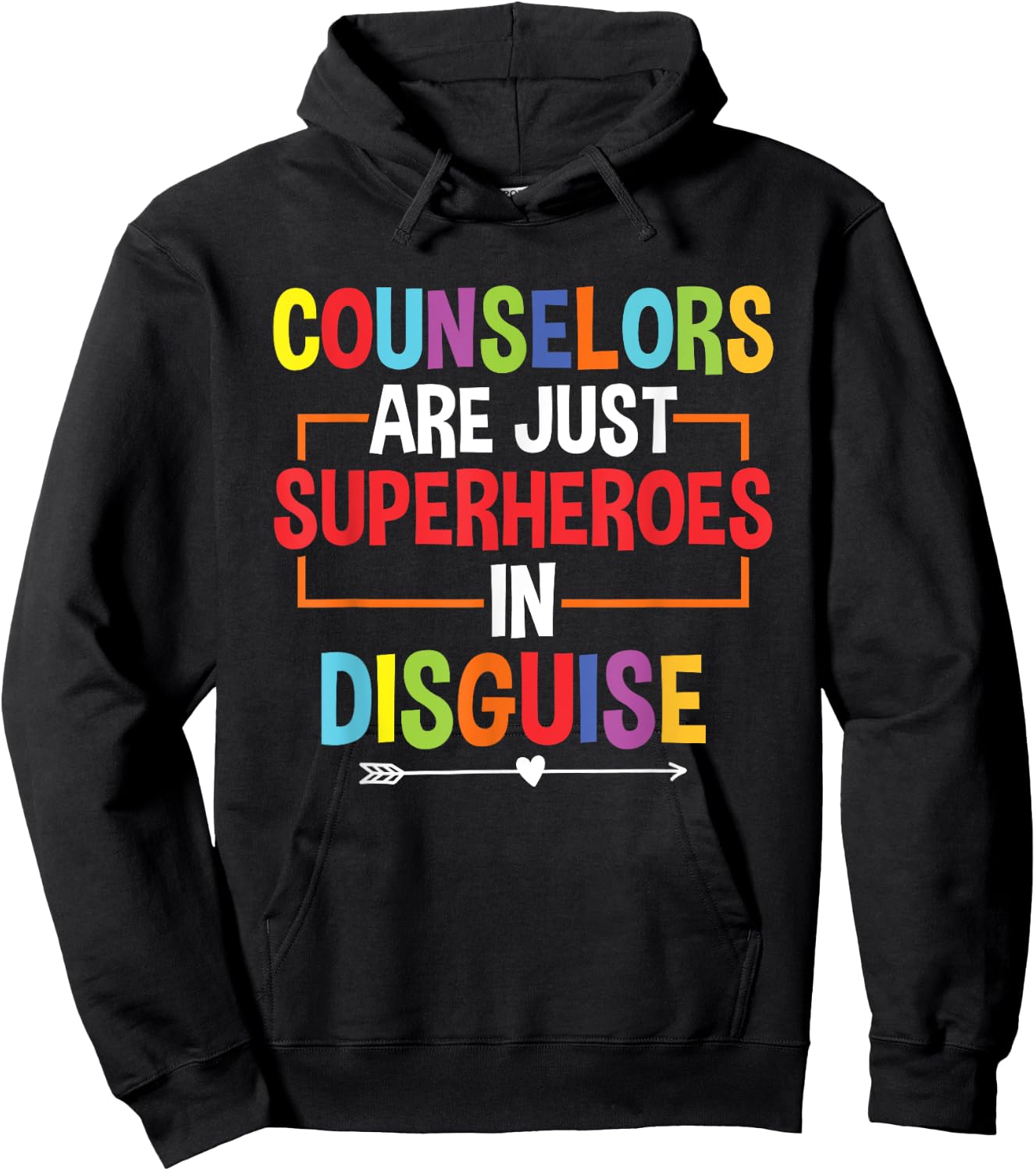 School Counselor Superheroes In Disguise School Counseling Hoodie - Hoodie | Black