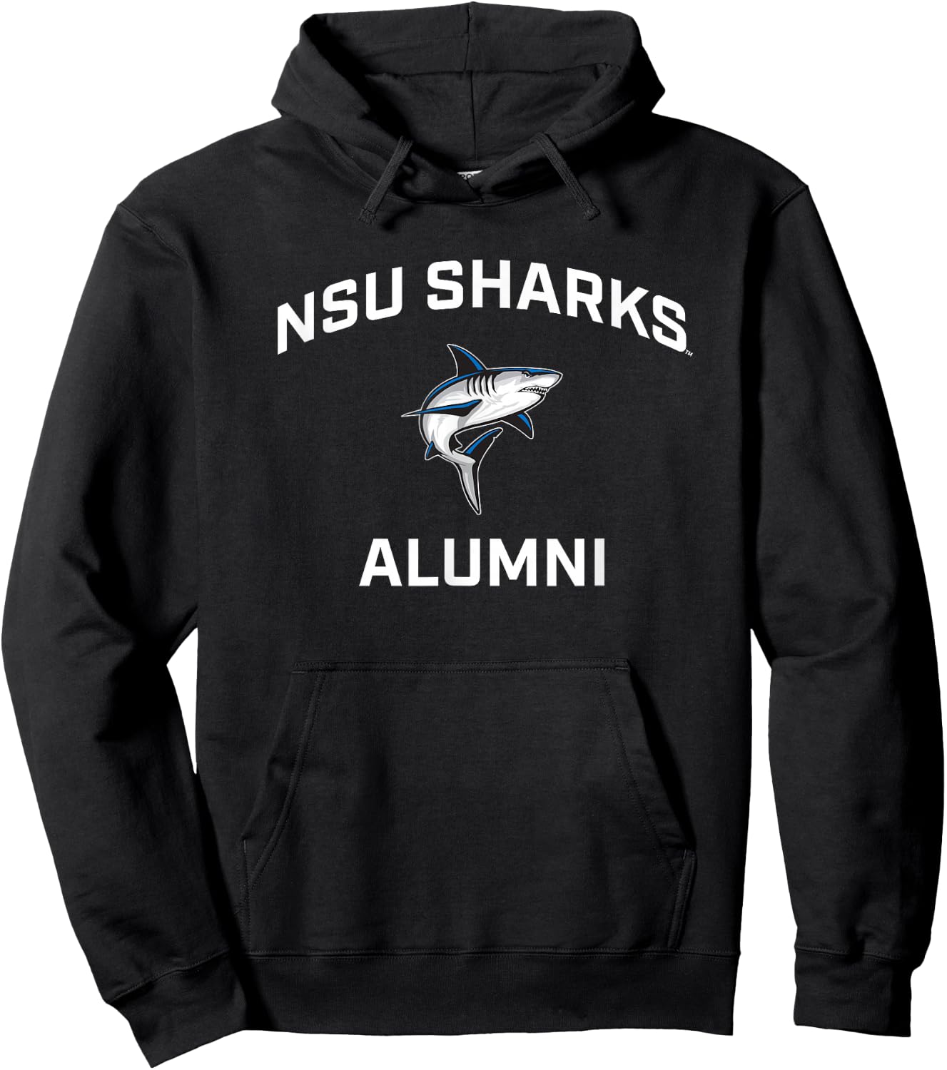 Nova Southeastern University Sharks Arched Alumni Hoodie - Hoodie | Black