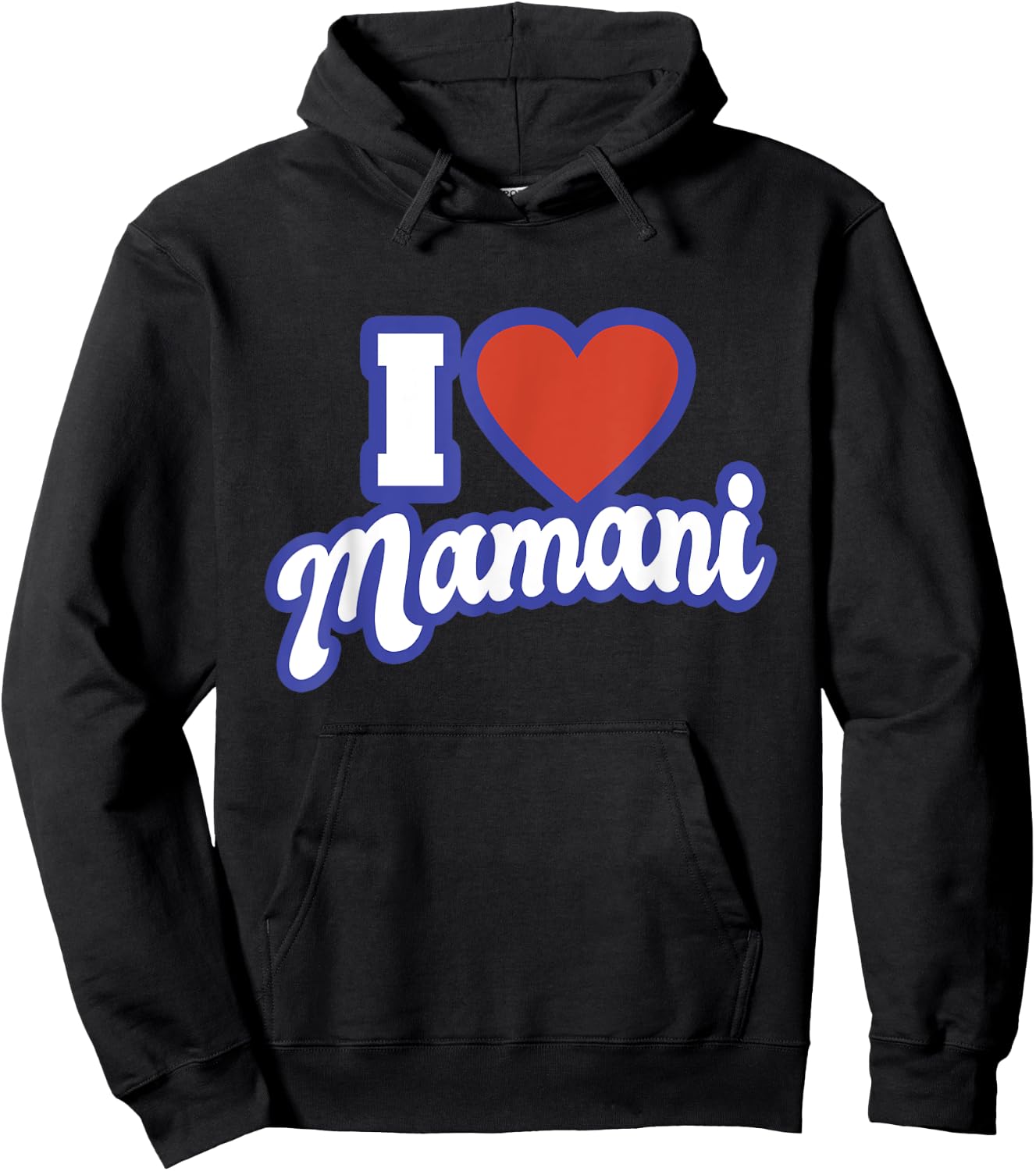 I Love Mamani Hoodie - Hoodie | Black