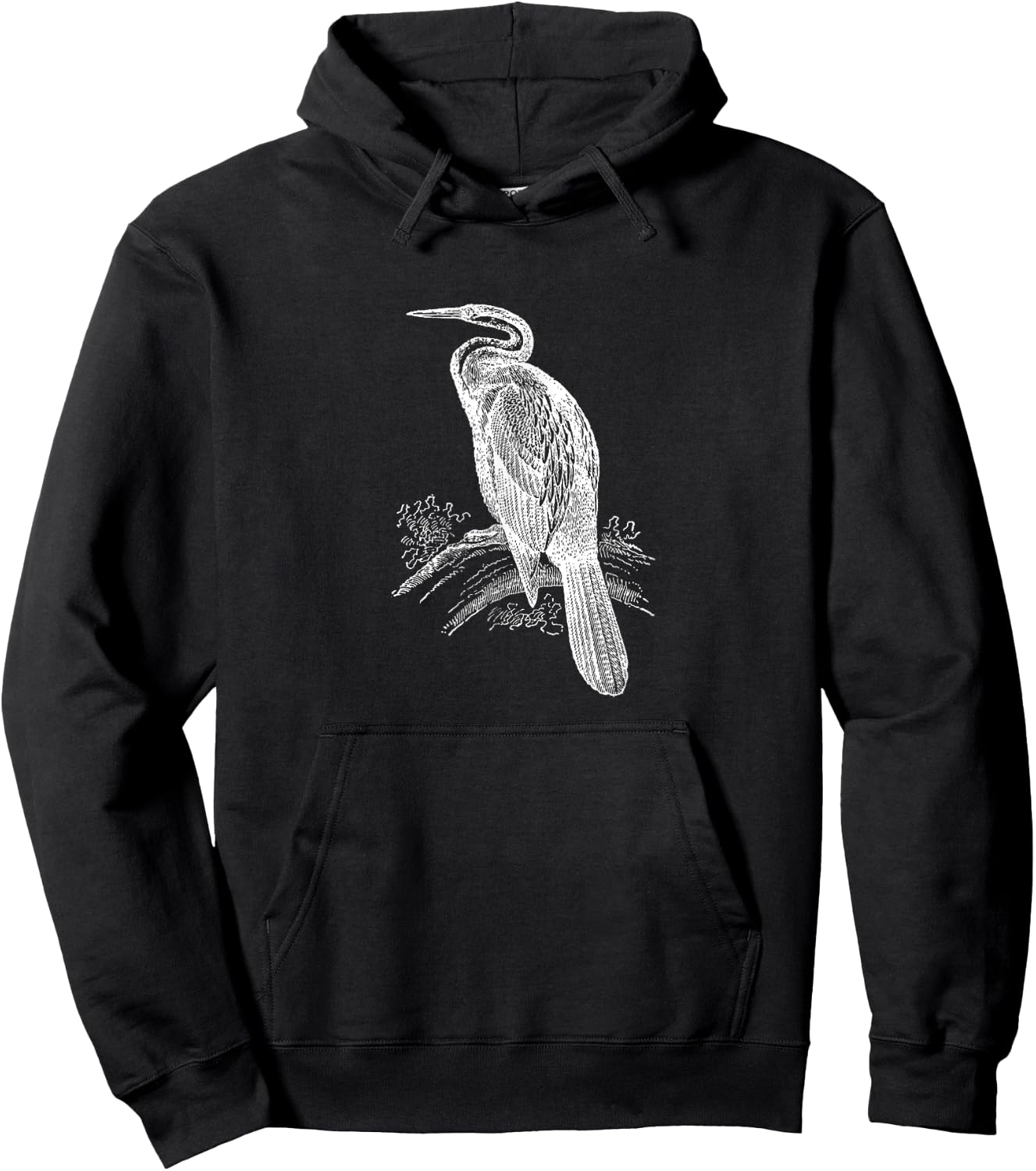 Anhinga Snake Bird Darter Bird Anhinga Cormorant Hoodie - Hoodie | Black