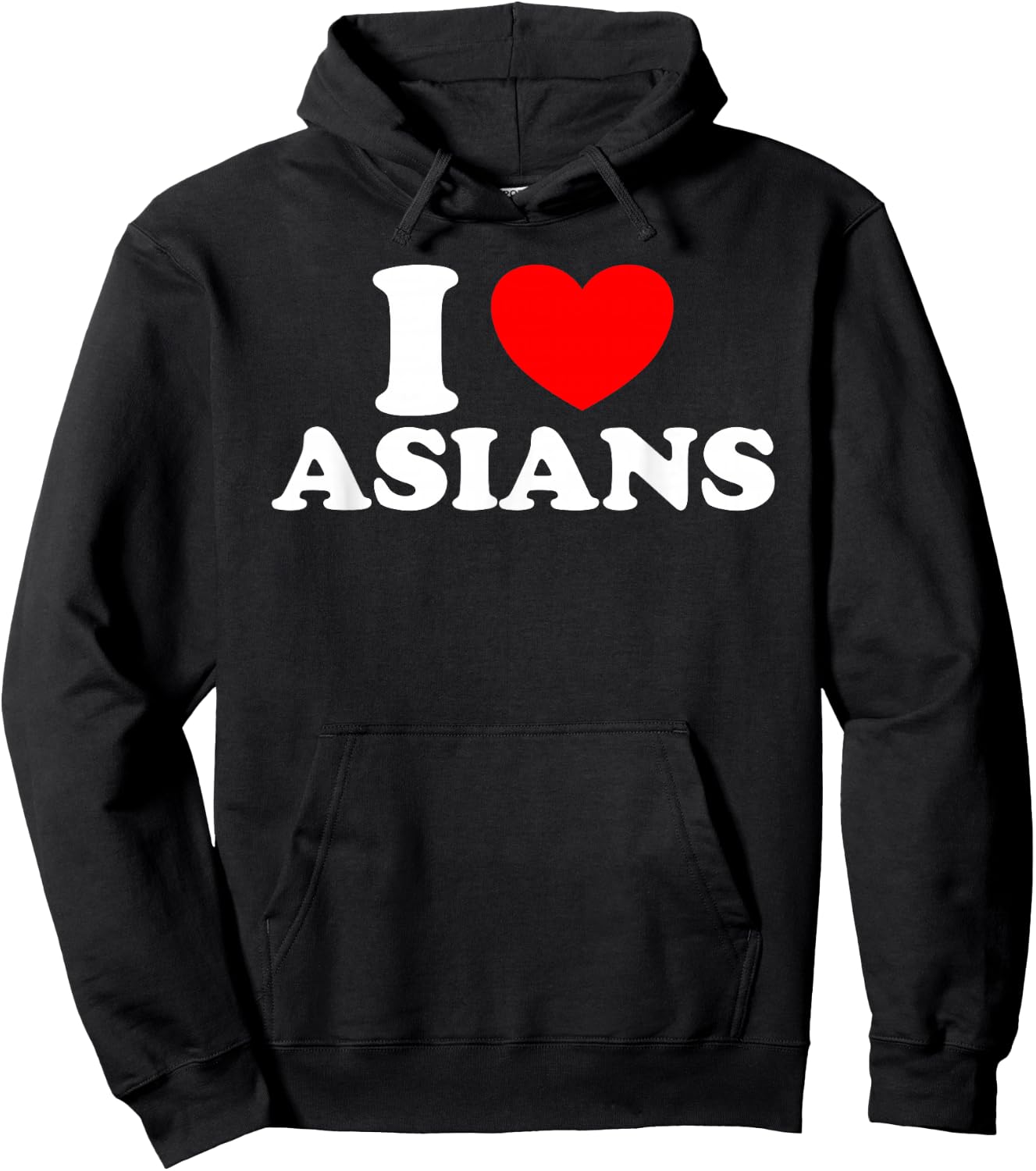 I Love Asian Women I Heart Asians Hoodie - Hoodie | Black