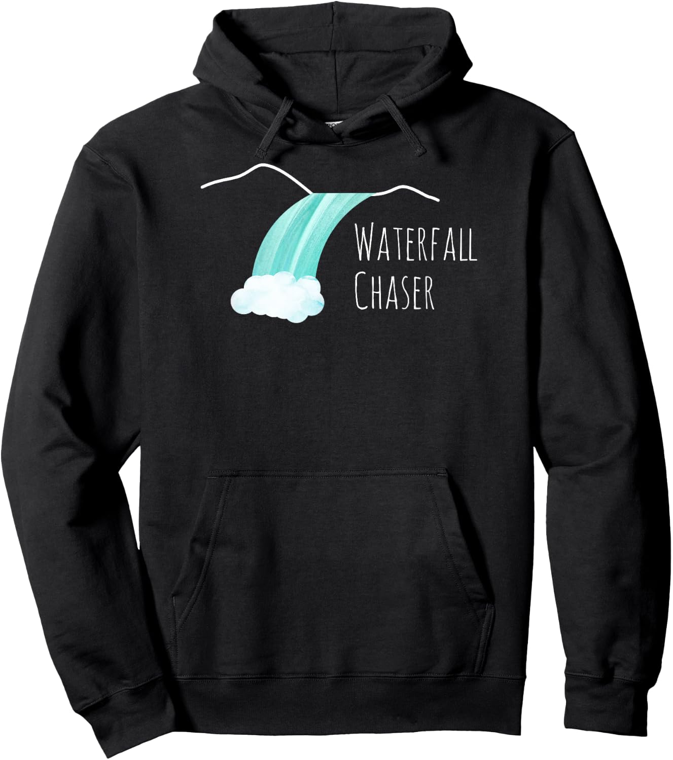 Waterfall Chaser | Nature Lover, Adventure Hiker Gift Hoodie - Hoodie | Black