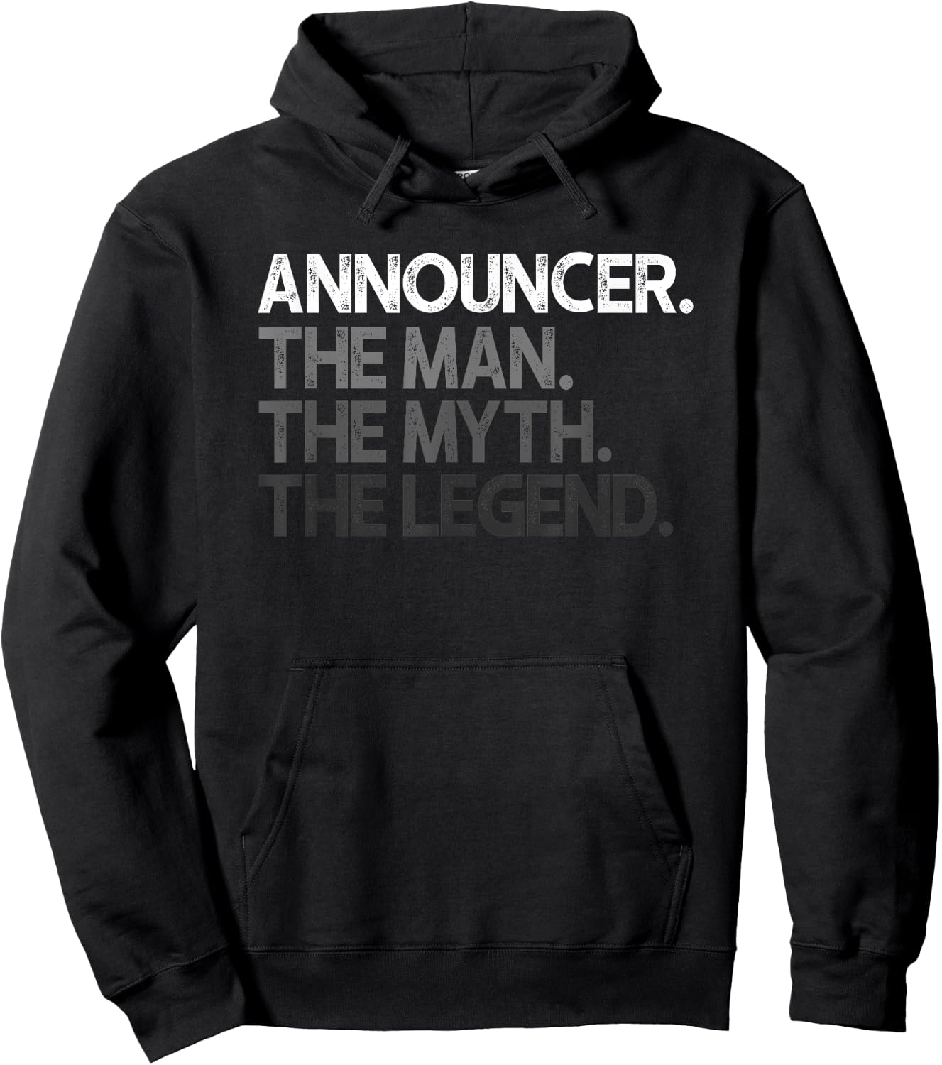 Announcer Gift Man Myth The Legend Hoodie - Hoodie | Black