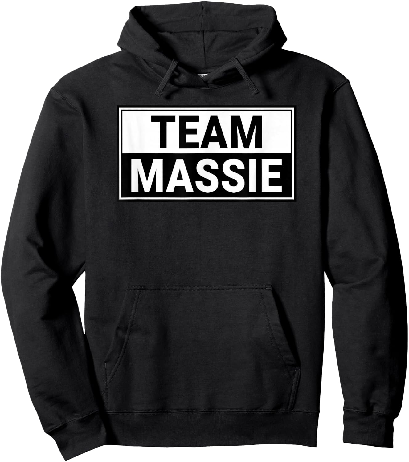 Team Massie - I Stand With True American Thomas Massie Hoodie - Hoodie | Black