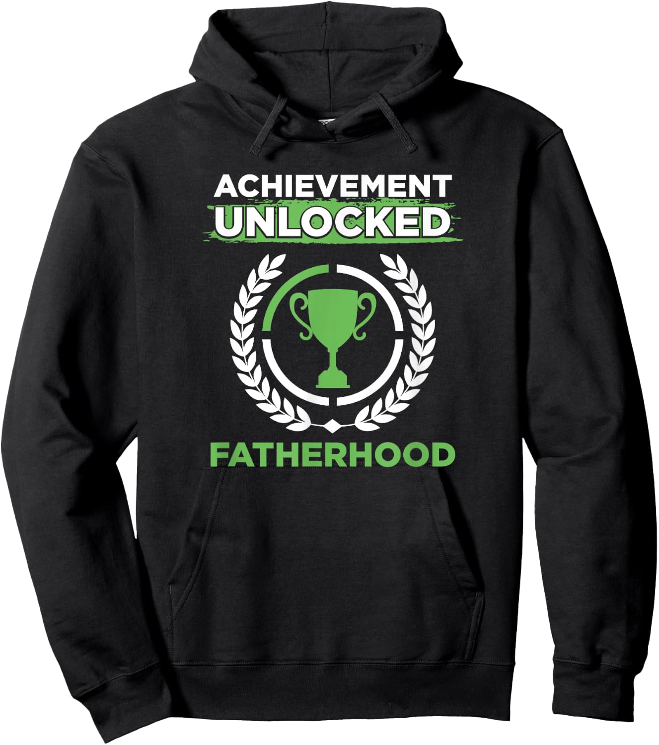 Achievement Unlocked Fatherhood Future Gamer Daddy Gift Hoodie - Hoodie | Black