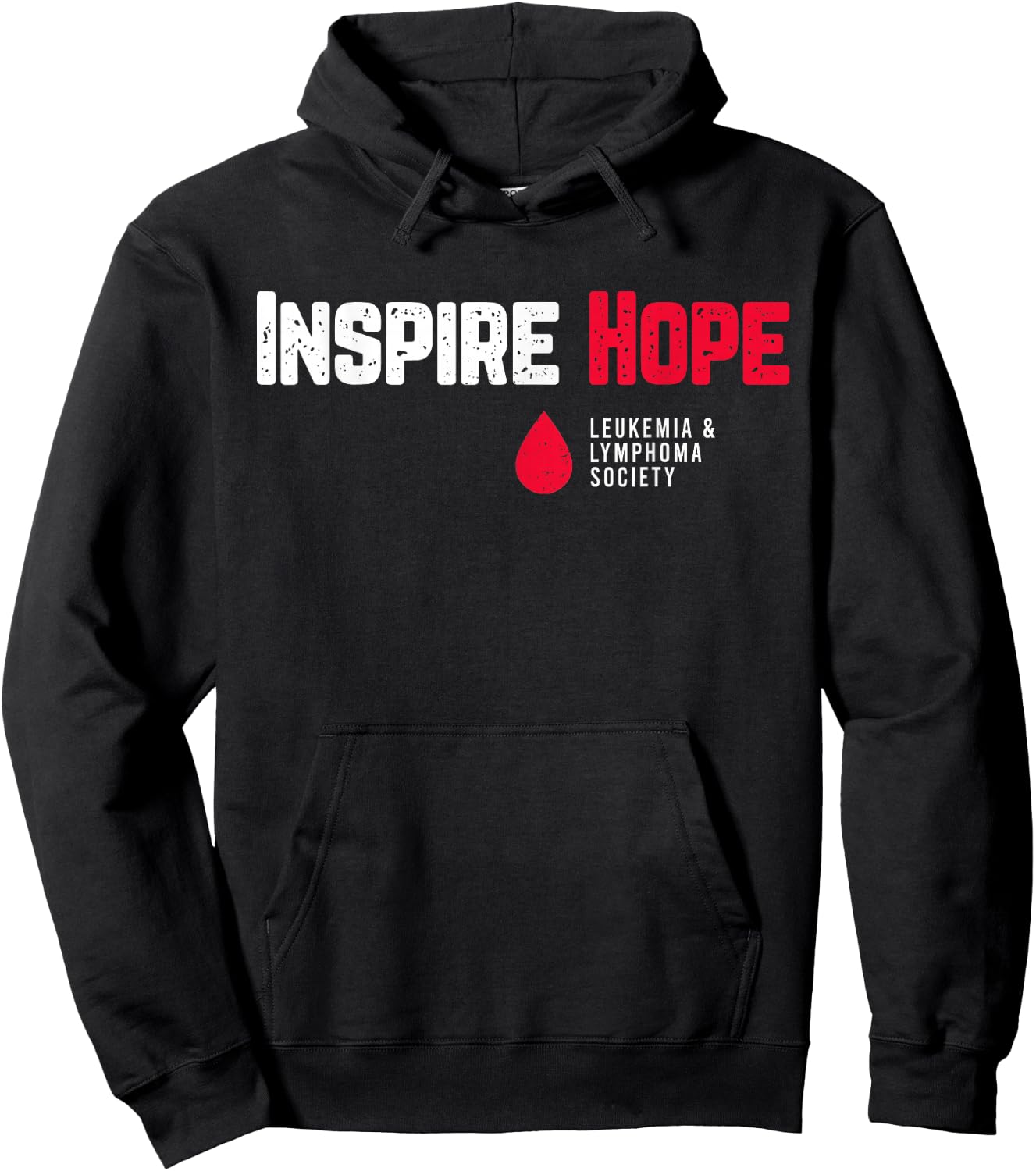 Inspire Hope Leukemia And Lymphoma Society Blood Cancer Hoodie - Hoodie | Black
