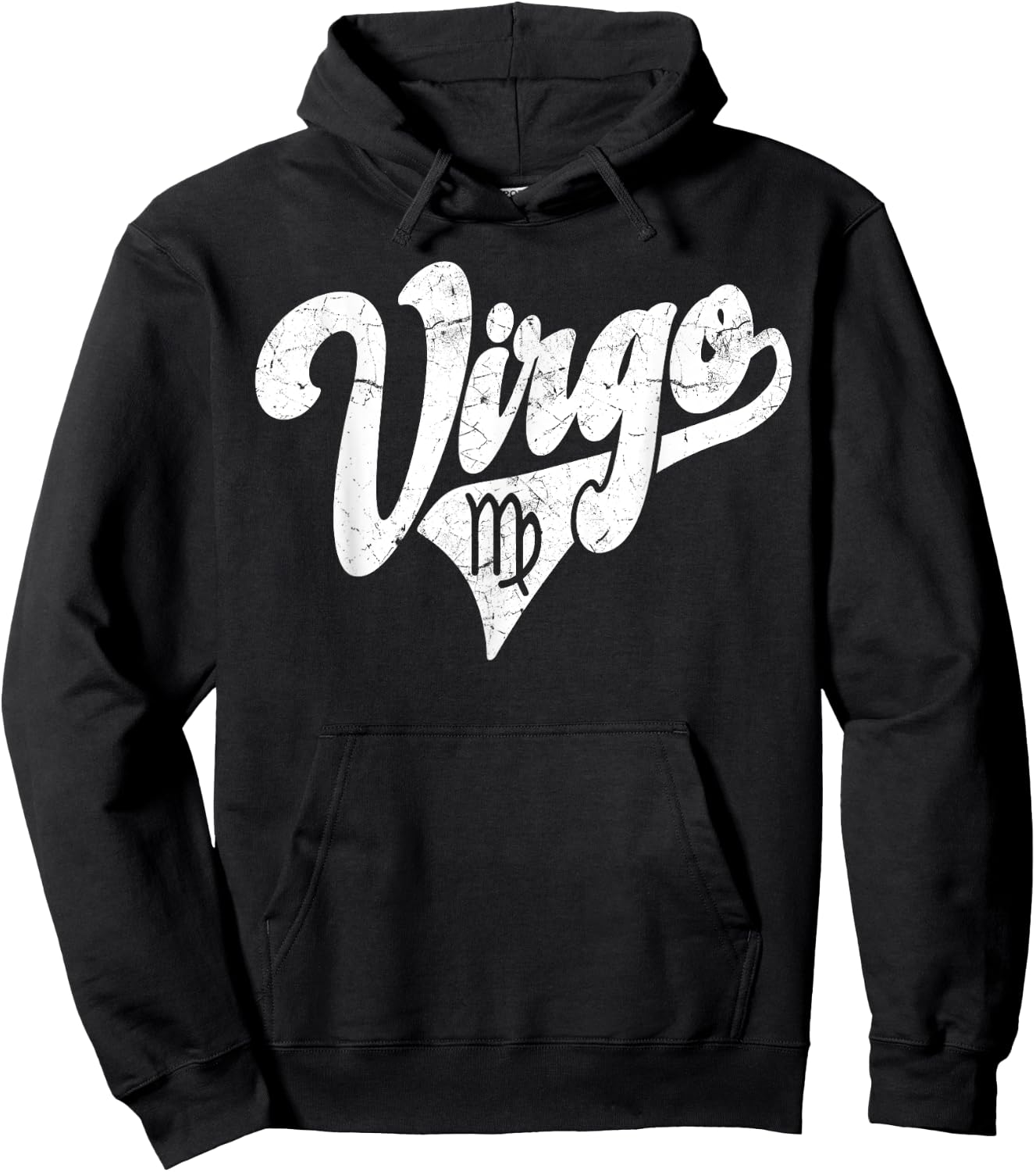 Virgo Retro Zodiac - Astrology - Horoscope, Virgo Hoodie - Hoodie | Black