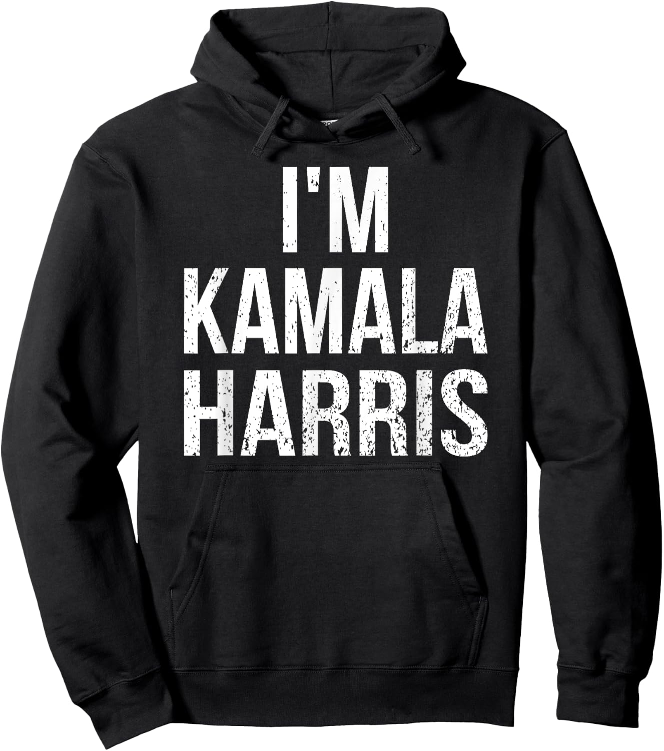 I’m Kamala Harris Halloween Costume Party Adult Kids Funny Hoodie - Hoodie | Black