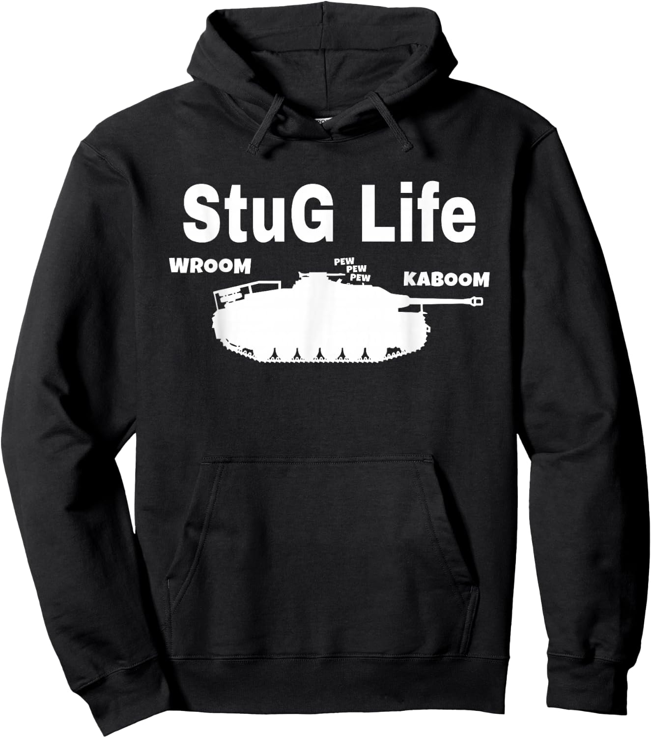 Stug Life Funny Tank Hoodie - Hoodie | Black