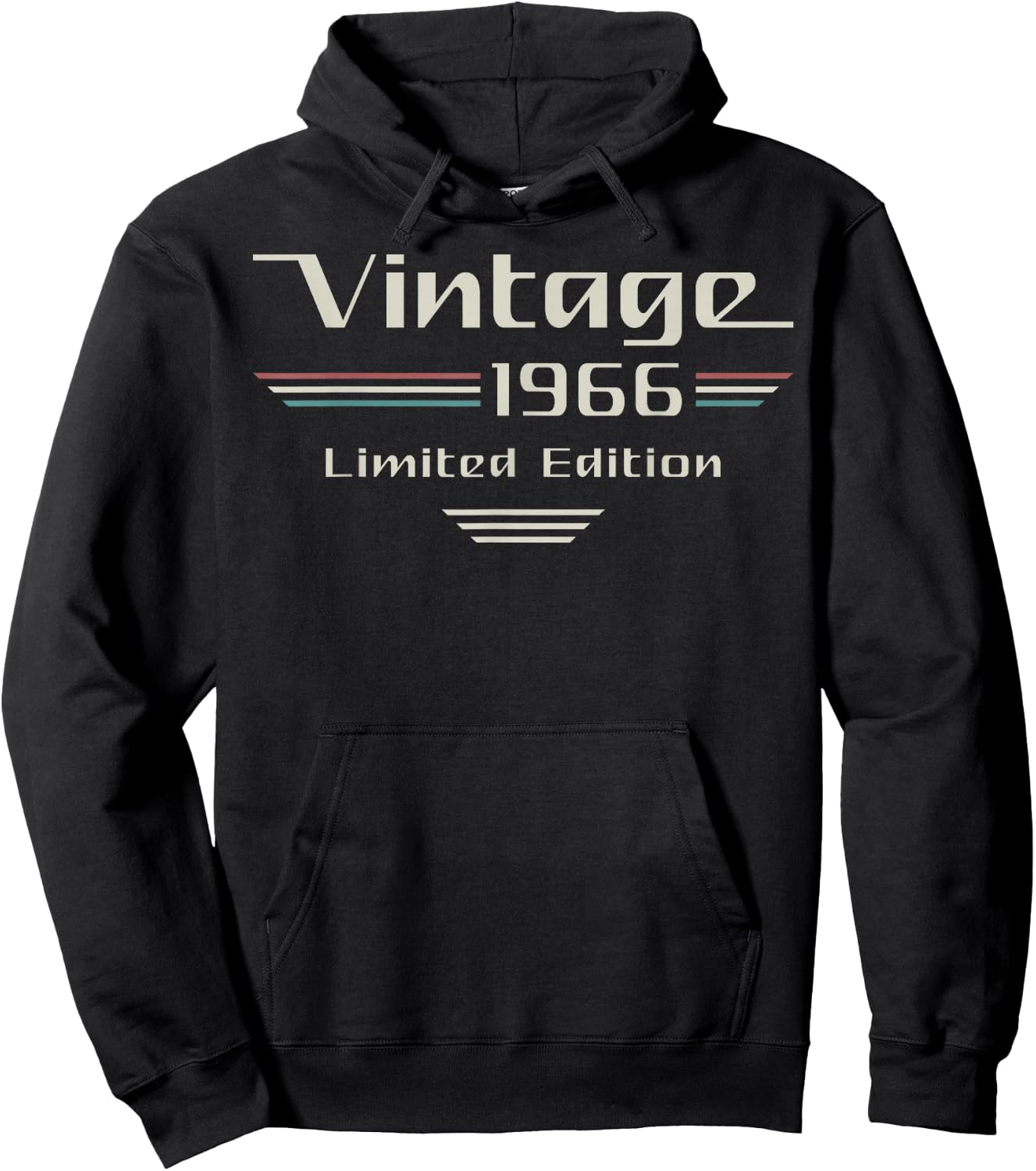 Vintage 1966 Limited Edition Classic Car 60th Birthday Hoodie - Hoodie | Black
