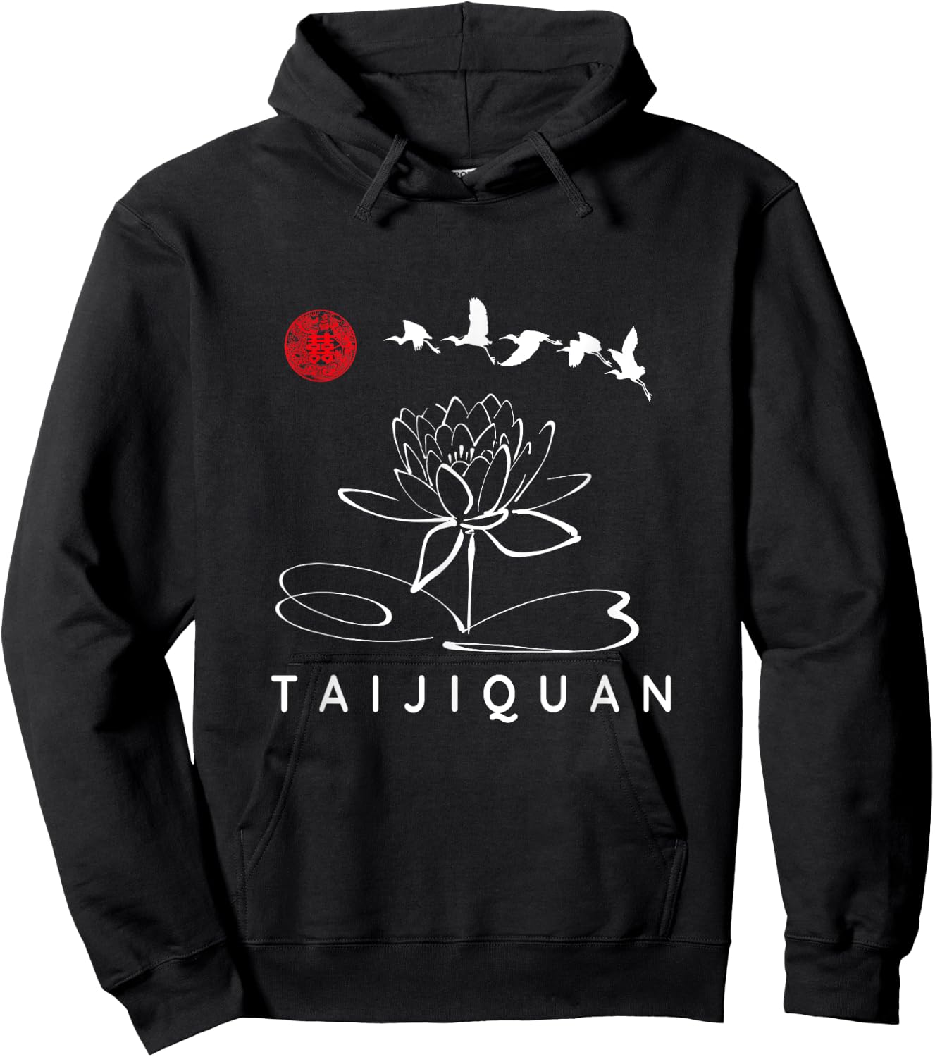 Taijiquan Instructor / Taijiquan Students / Classic Lotus Hoodie - Hoodie | Black