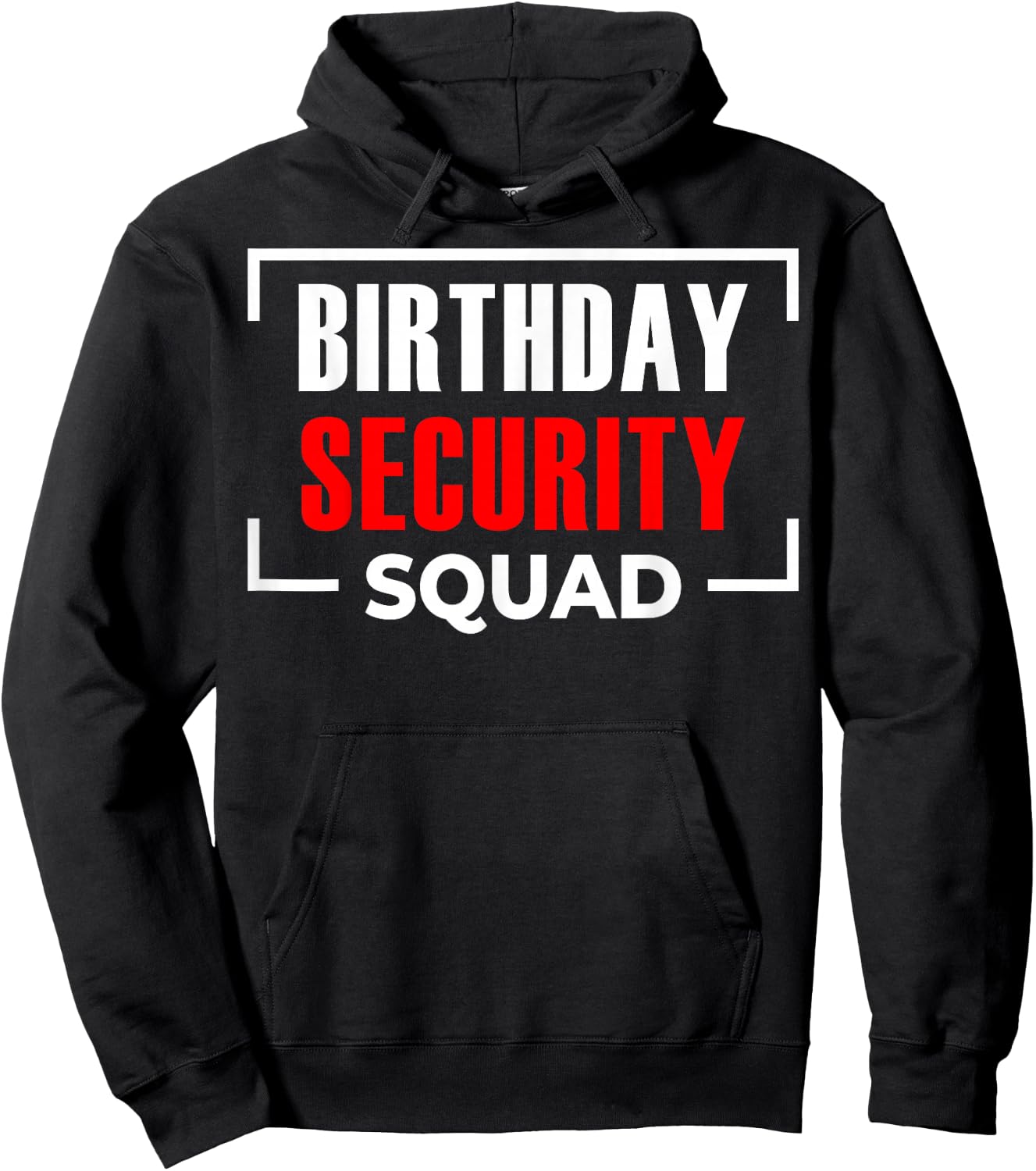 Birthday Security Squad Hoodie - Hoodie | Black