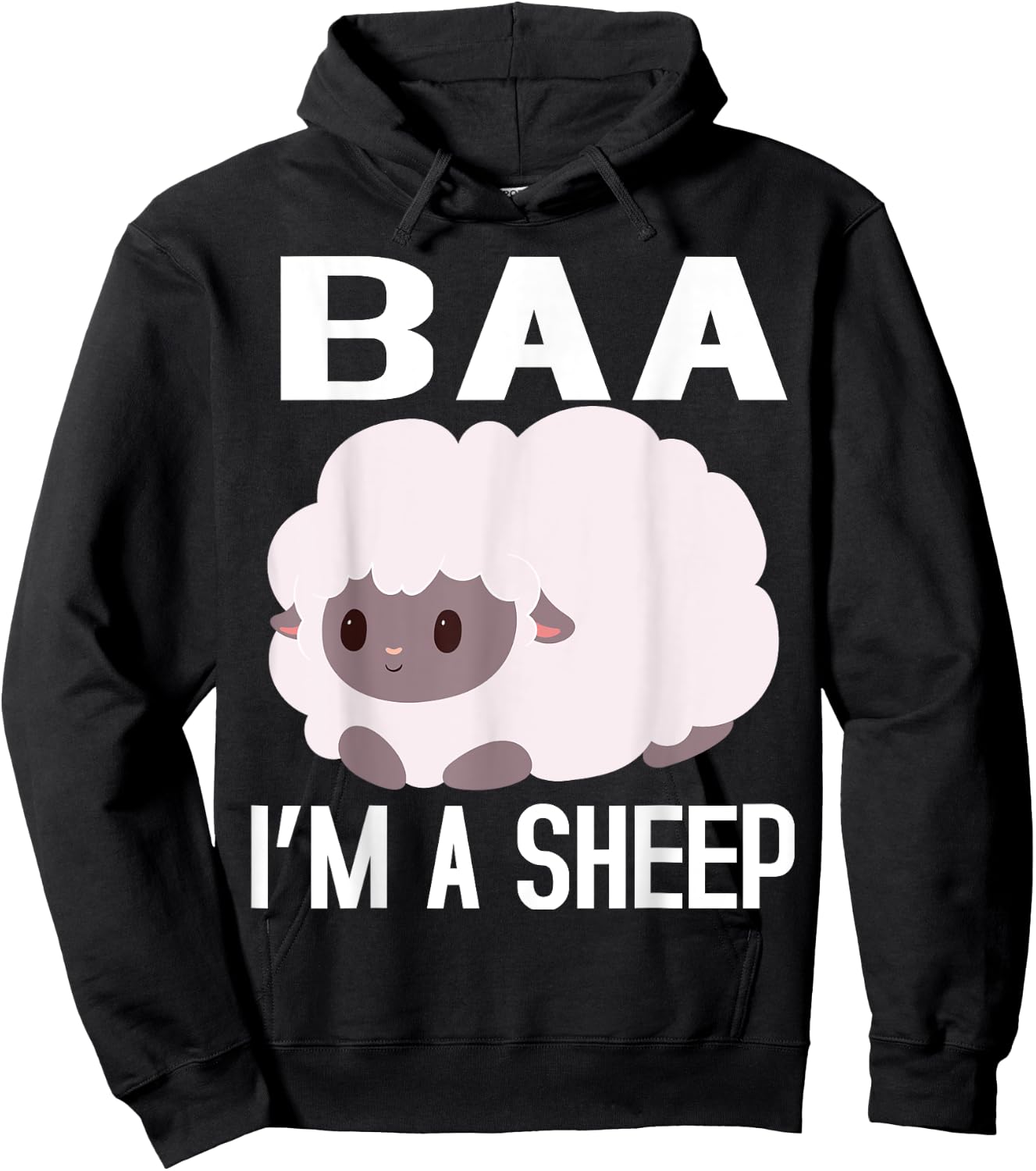 Baa I'm A Sheep FUNNY FARMER IDEA ,KIDS,BOY,GIRL Hoodie - Hoodie | Black
