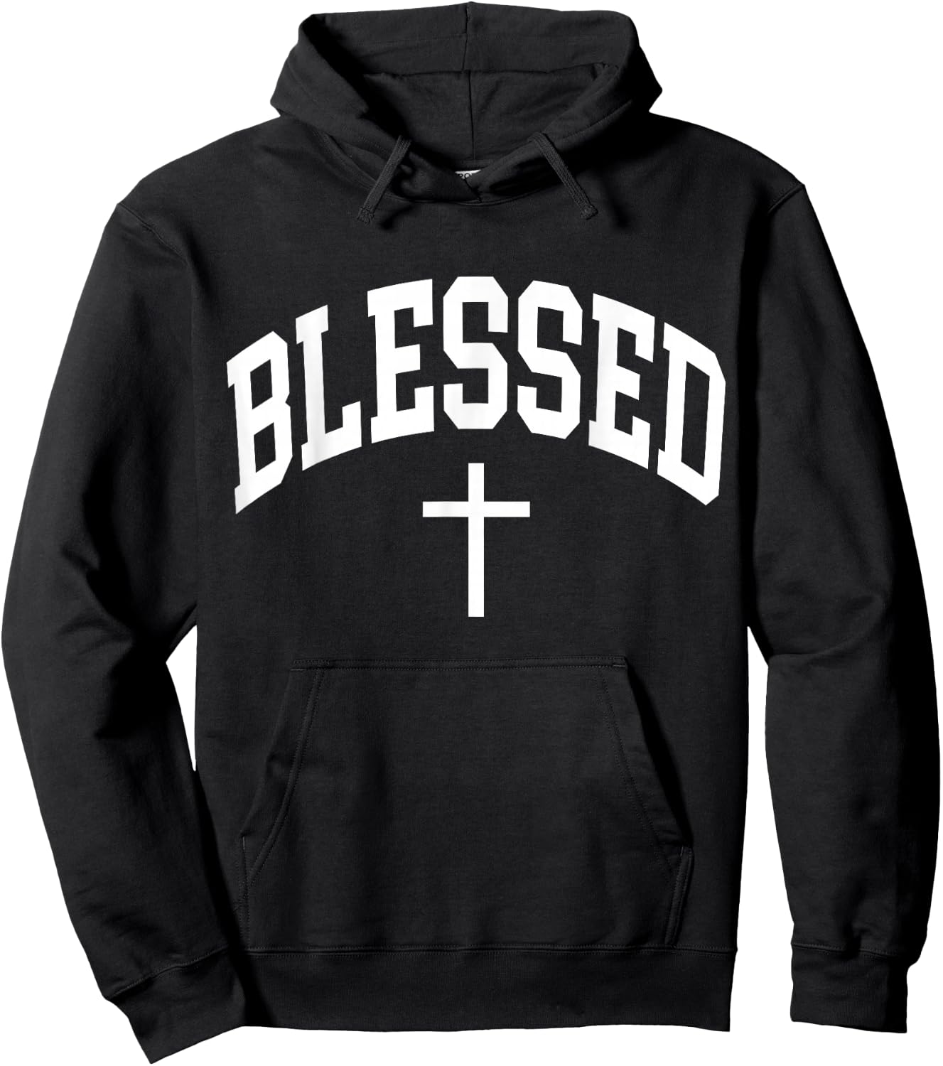 Blessed Cross Christian Religious Faith Hoodie - Hoodie | Black
