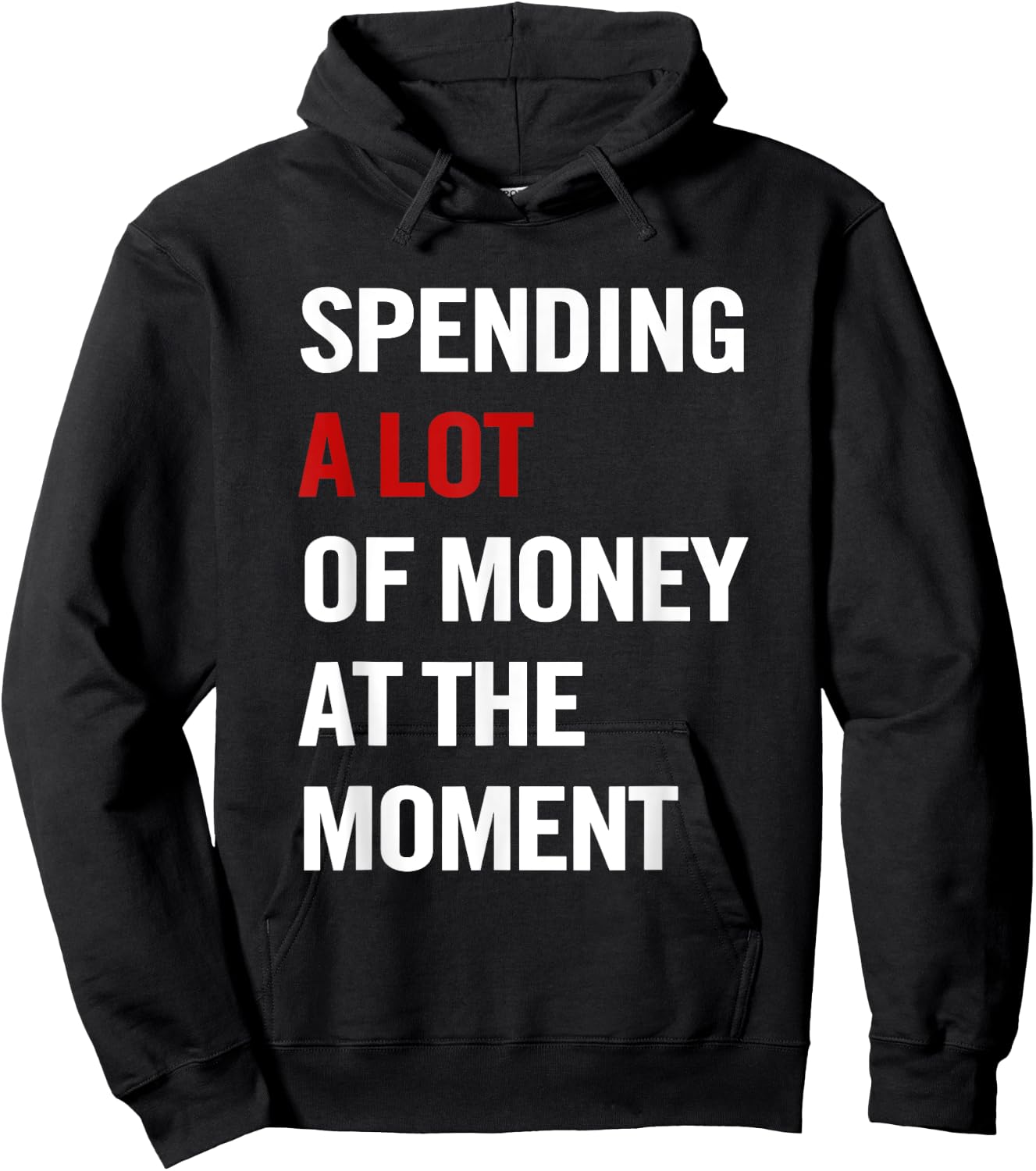 Spending A Lot Of Money At The Moment Funny Quote Men Hoodie - Hoodie | Black