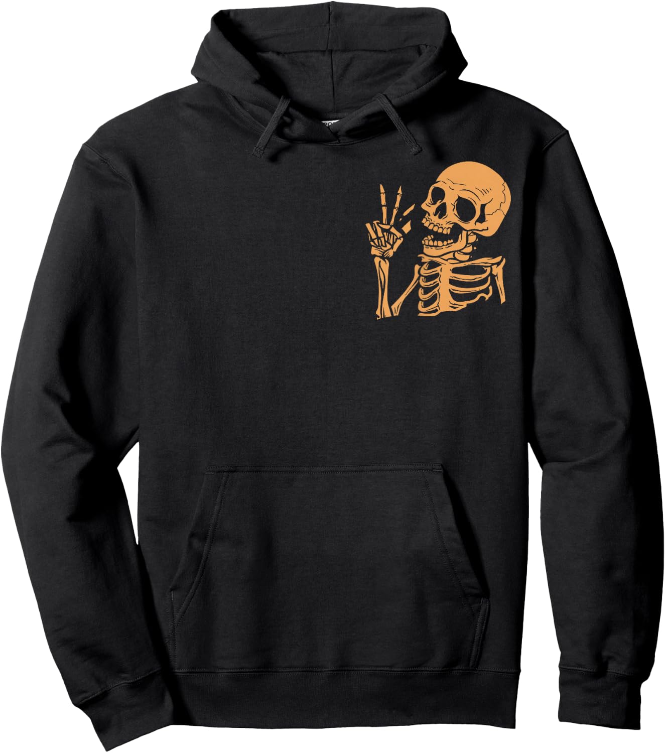 (2Sided Front+Back) Have The Day You Deserve skeleton Hoodie - Hoodie | Black