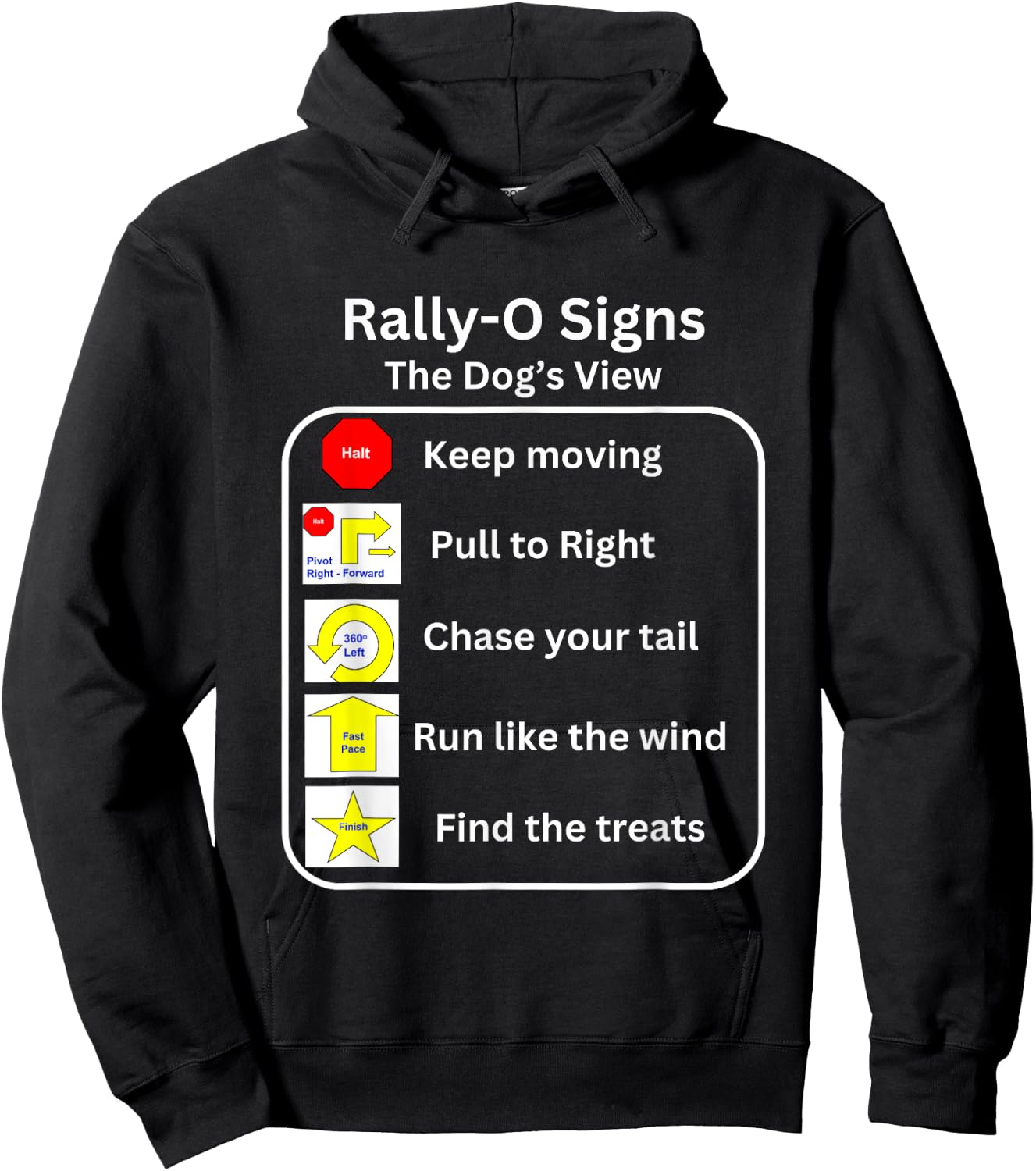 Funny Dog Rally Obedience Men Women Hoodie - Hoodie | Black