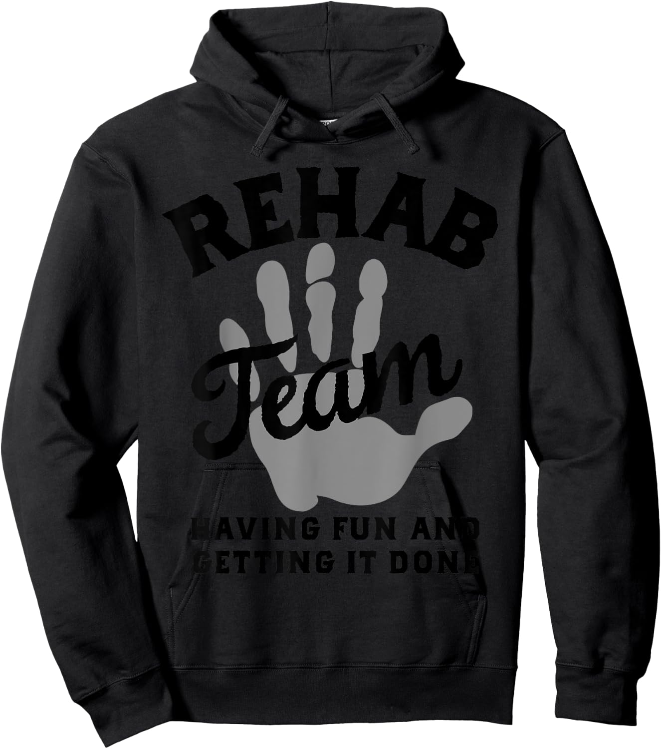 Rehab Team Shirts Physical Therapy Matching Rehabilitation Hoodie - Hoodie | Black