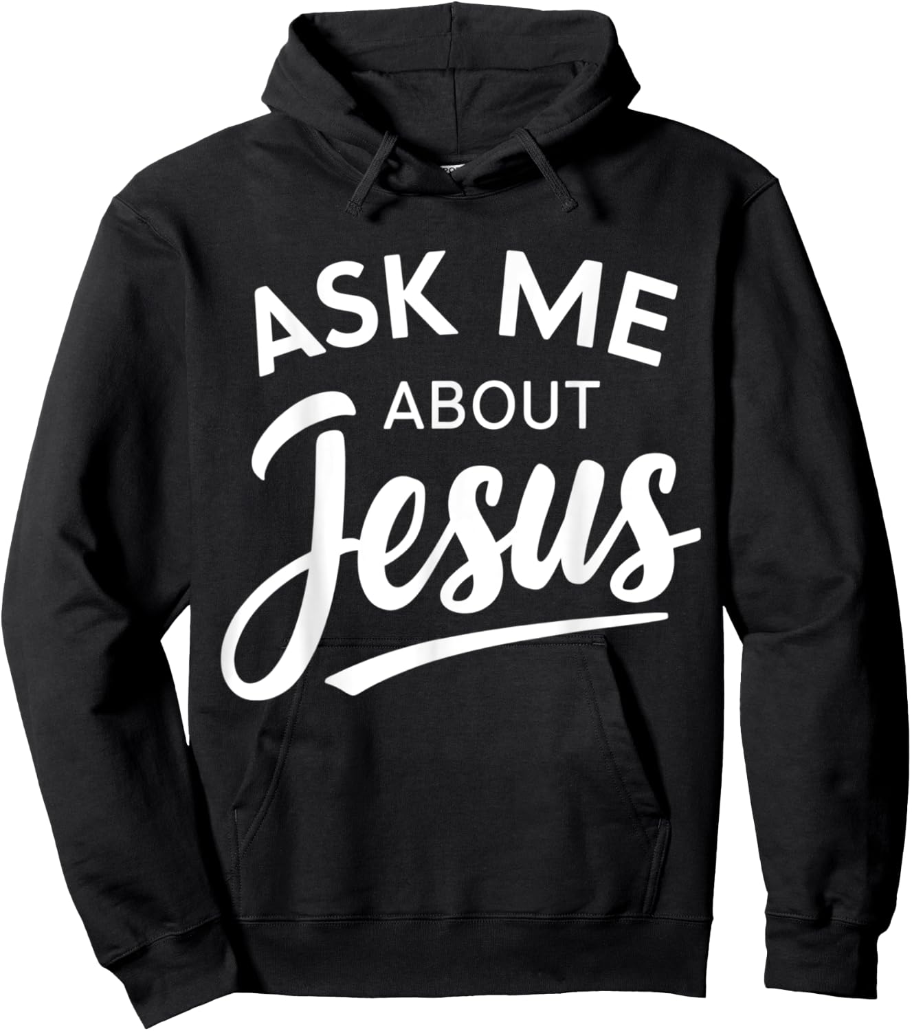 Ask Me About Jesus Religious Christian Hoodie - Hoodie | Black