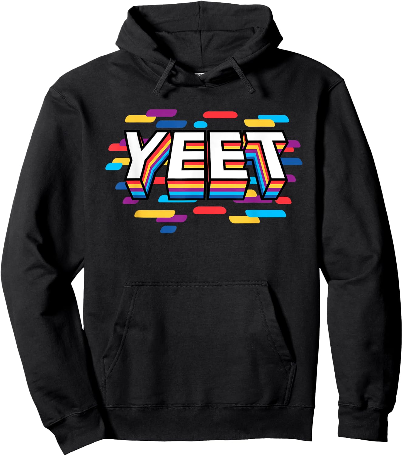 Yeet Funny Urban Slang Trendy Yeeting Slogan Gag Gift Kids Hoodie - Hoodie | Black