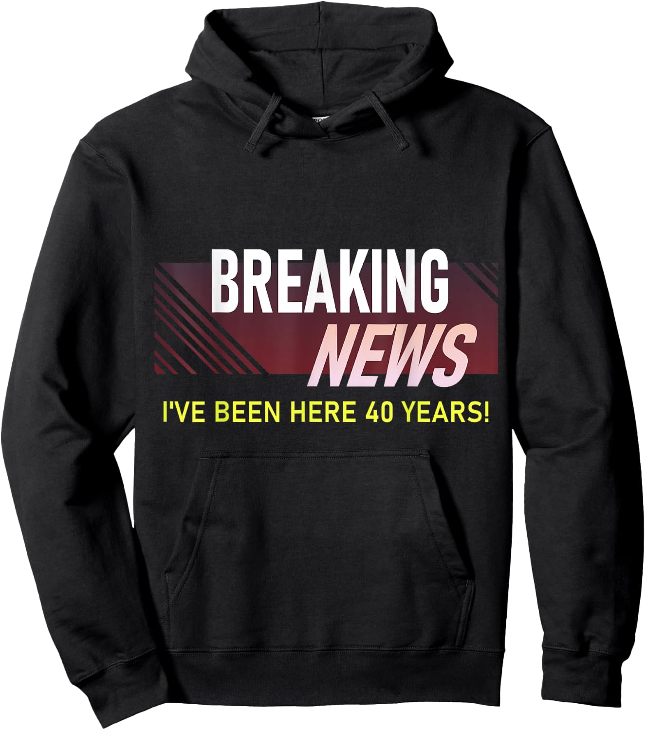 Funny 40 Year Work Anniversary 40th Employee Appreciation Hoodie - Hoodie | Black