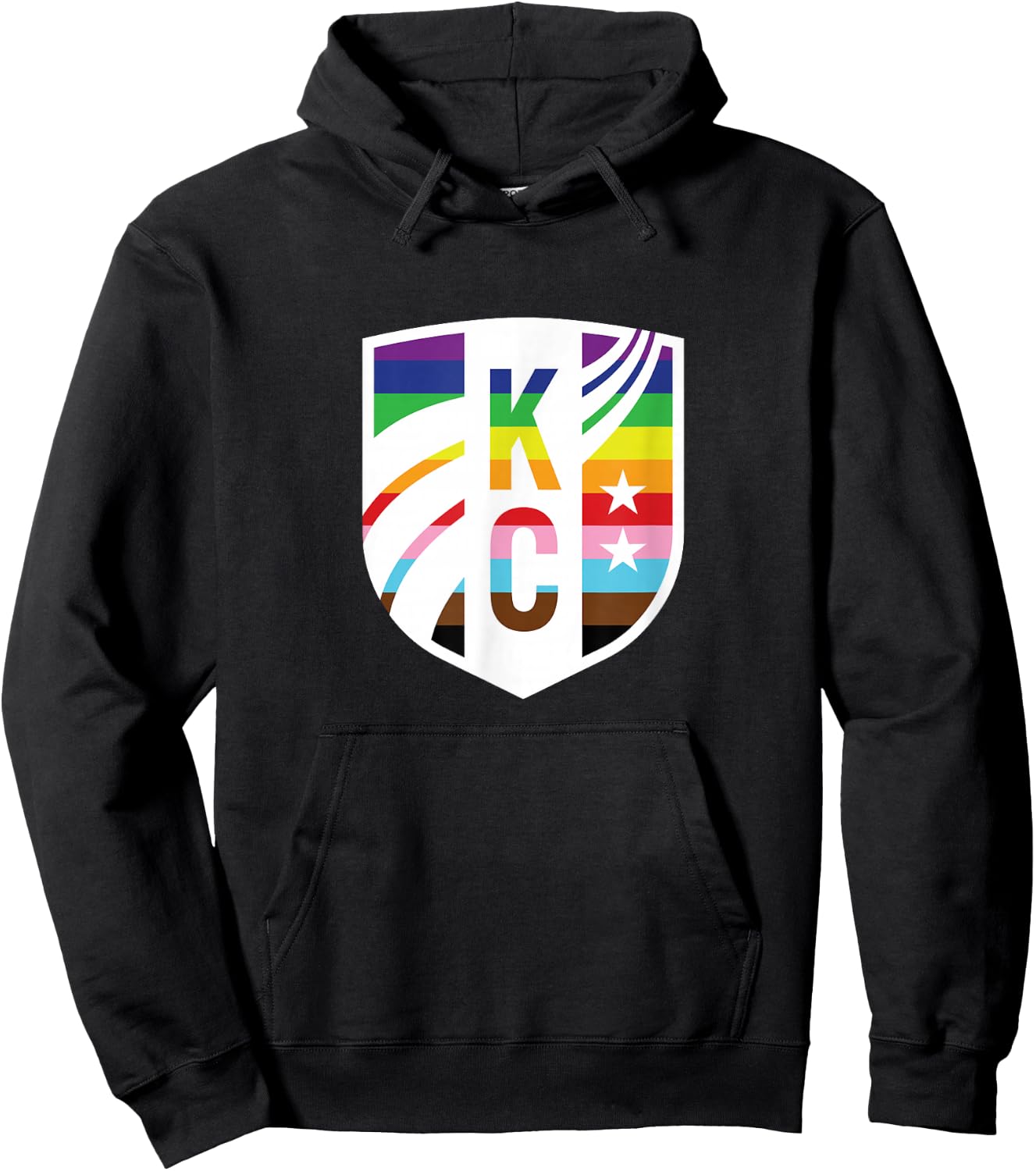 NWSL Kansas City Current Pride Crest Hoodie - Hoodie | Black