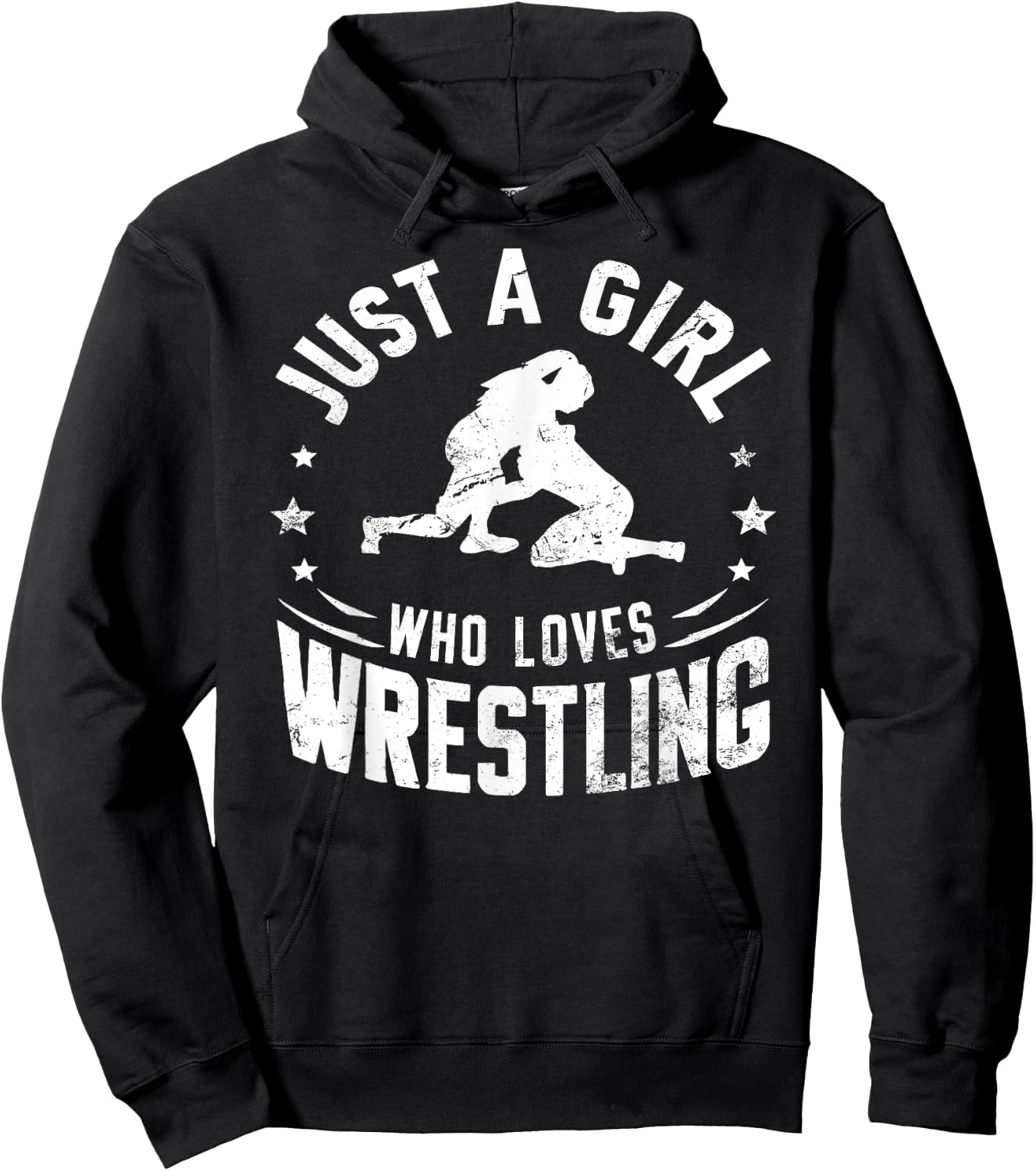 Just A Girl Who Loves Wrestling - Wrestler Girl & Women Hoodie - Hoodie | Black