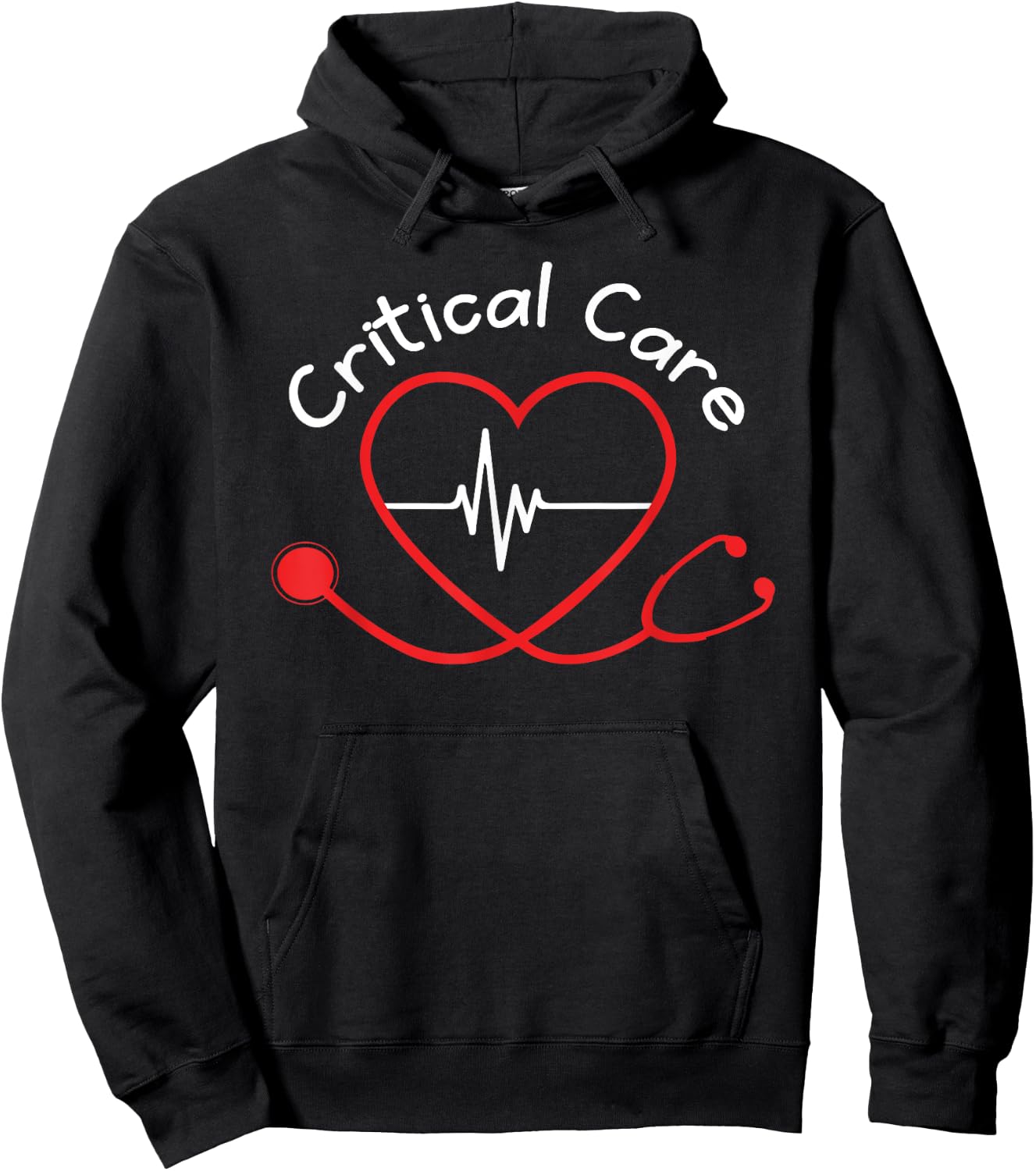 Critical Care Nursing Department ICU RN Critical Care Nurse Hoodie - Hoodie | Black