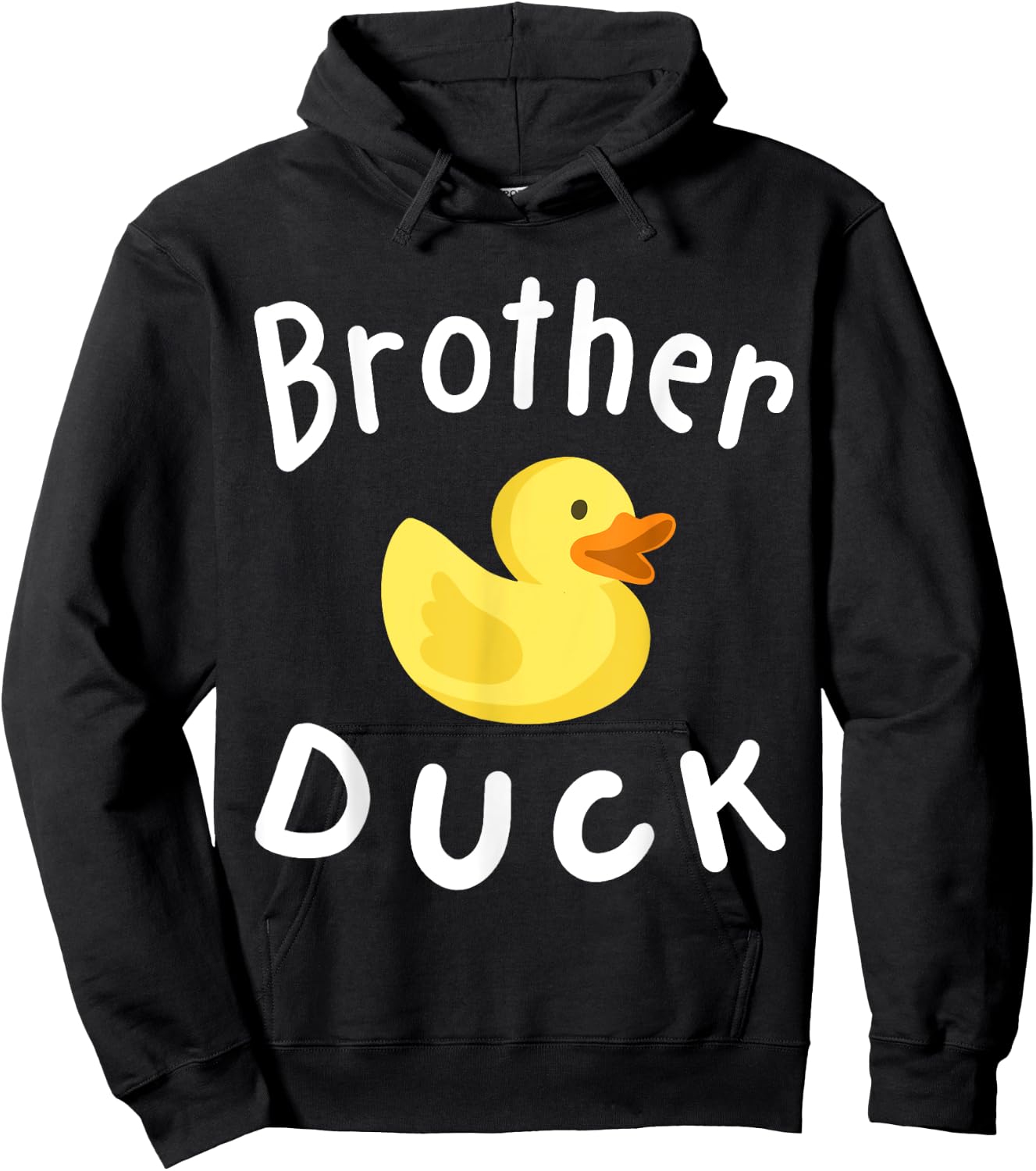 Brother Duck Birthday Rubber Duck Lover Family Matching Boys Hoodie - Hoodie | Black