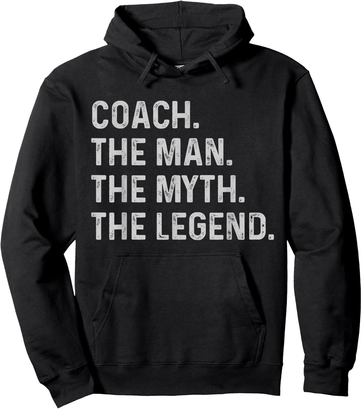 Coach The Man The Myth The Legend - Funny Gift Coach Hoodie - Hoodie | Black