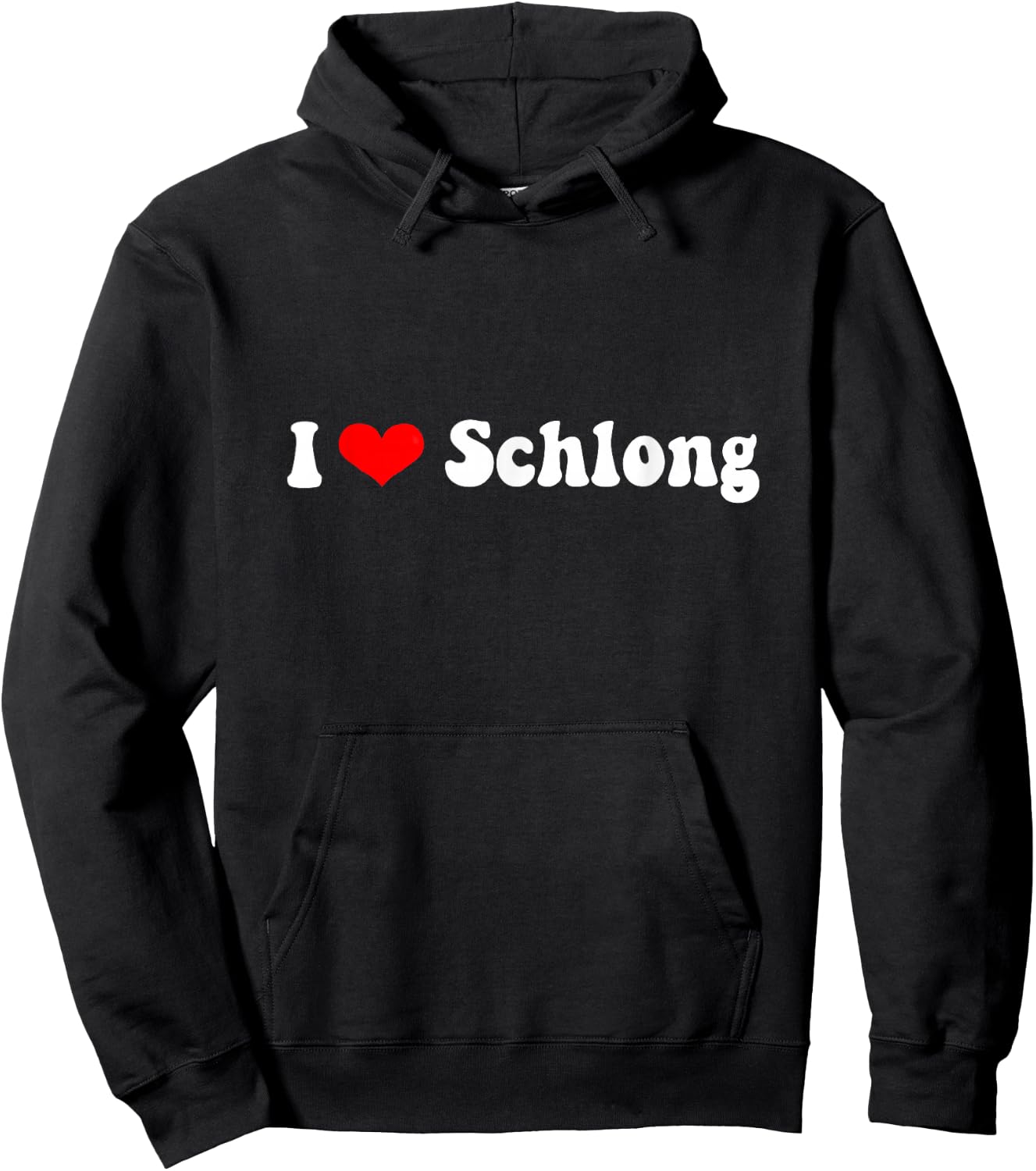 Vintage 70s I Love Schlong Hoodie - Hoodie | Black