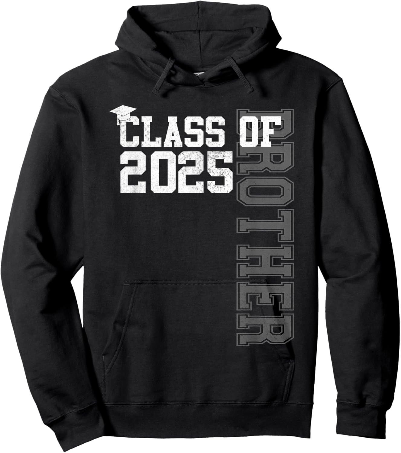 Senior Brother Proud Brother Of A Class Of 2025 Graduate Hoodie - Hoodie | Black