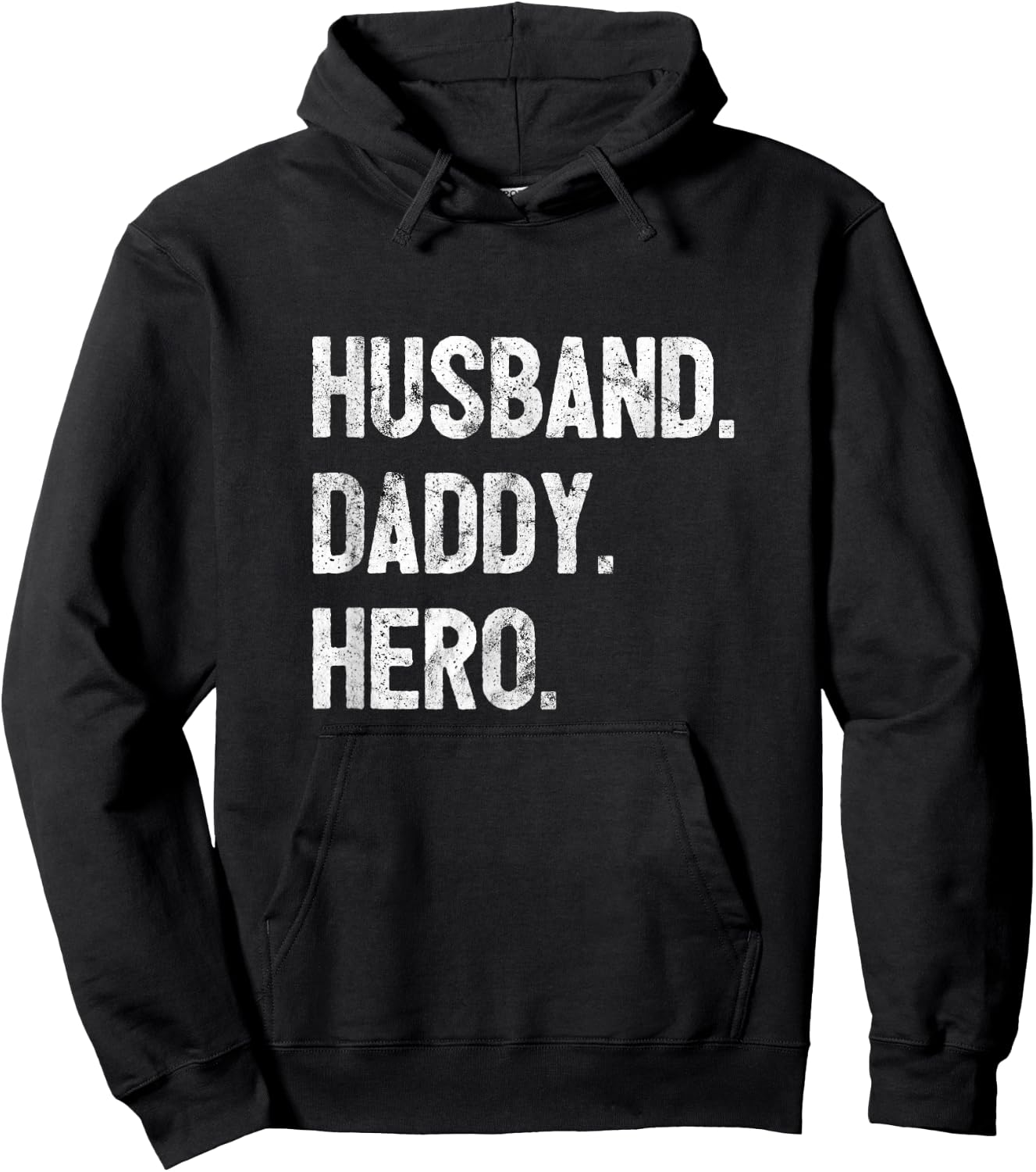 Husband Daddy Hero Dad Gift Hoodie - Hoodie | Black