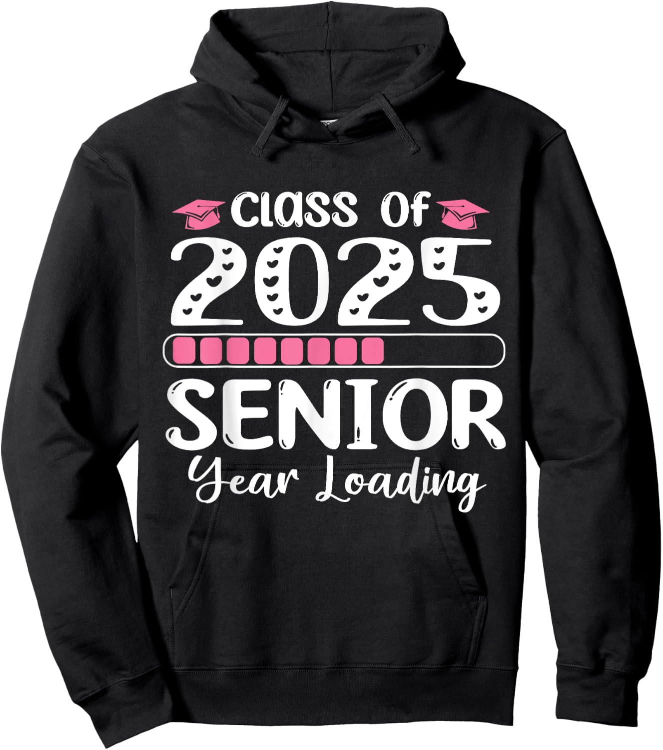 Class of 2025 Senior Year Loading back to school 2025 Hoodie - Hoodie | Black