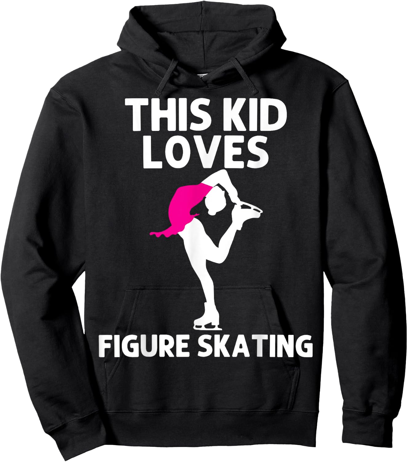 Cool Figure Skating For Figure Ice Skater Kids Boys Girls Hoodie - Hoodie | Black