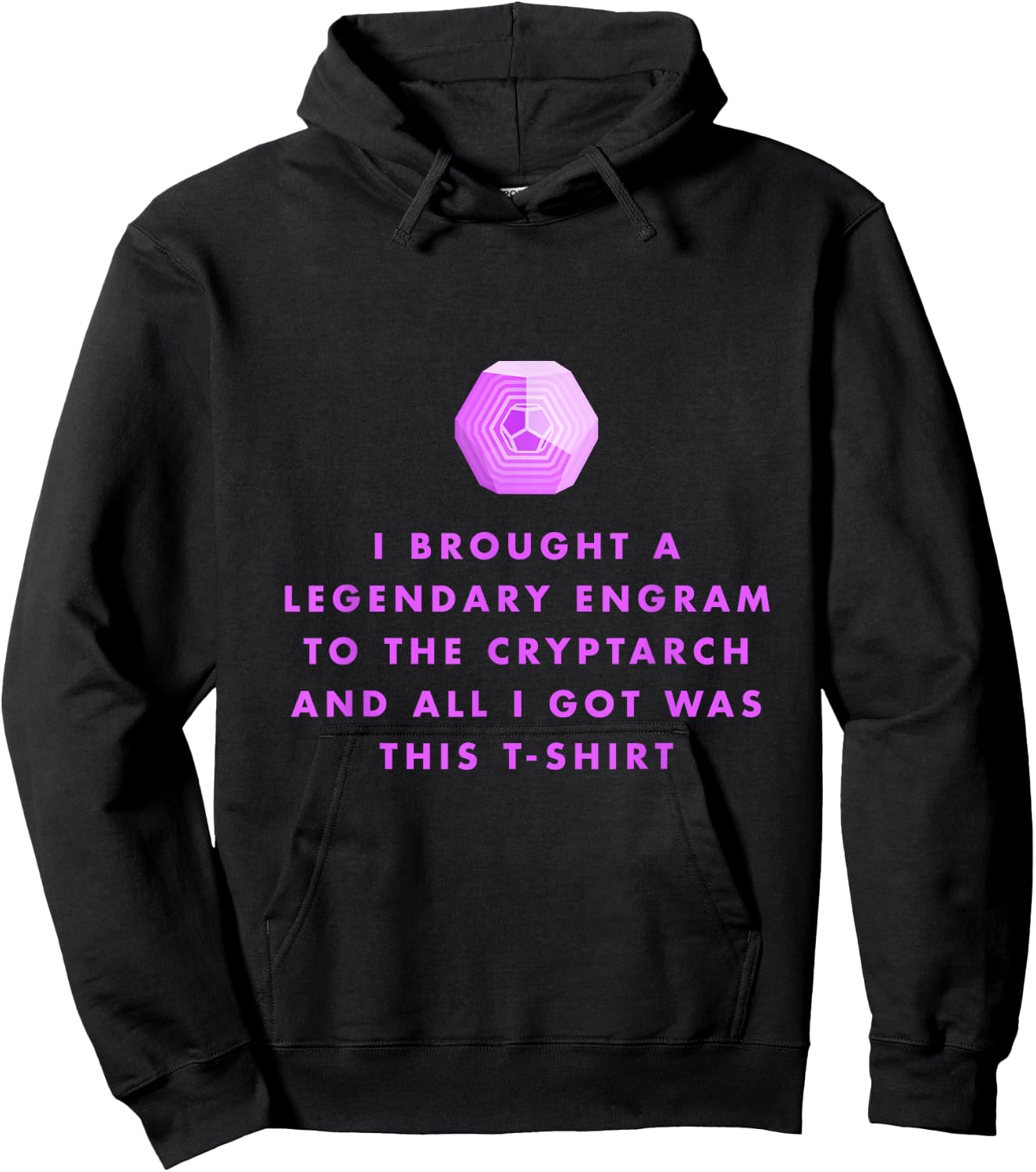 Gamer - Legendary Engrams to The Cryptarch Small Hoodie - Hoodie | Black
